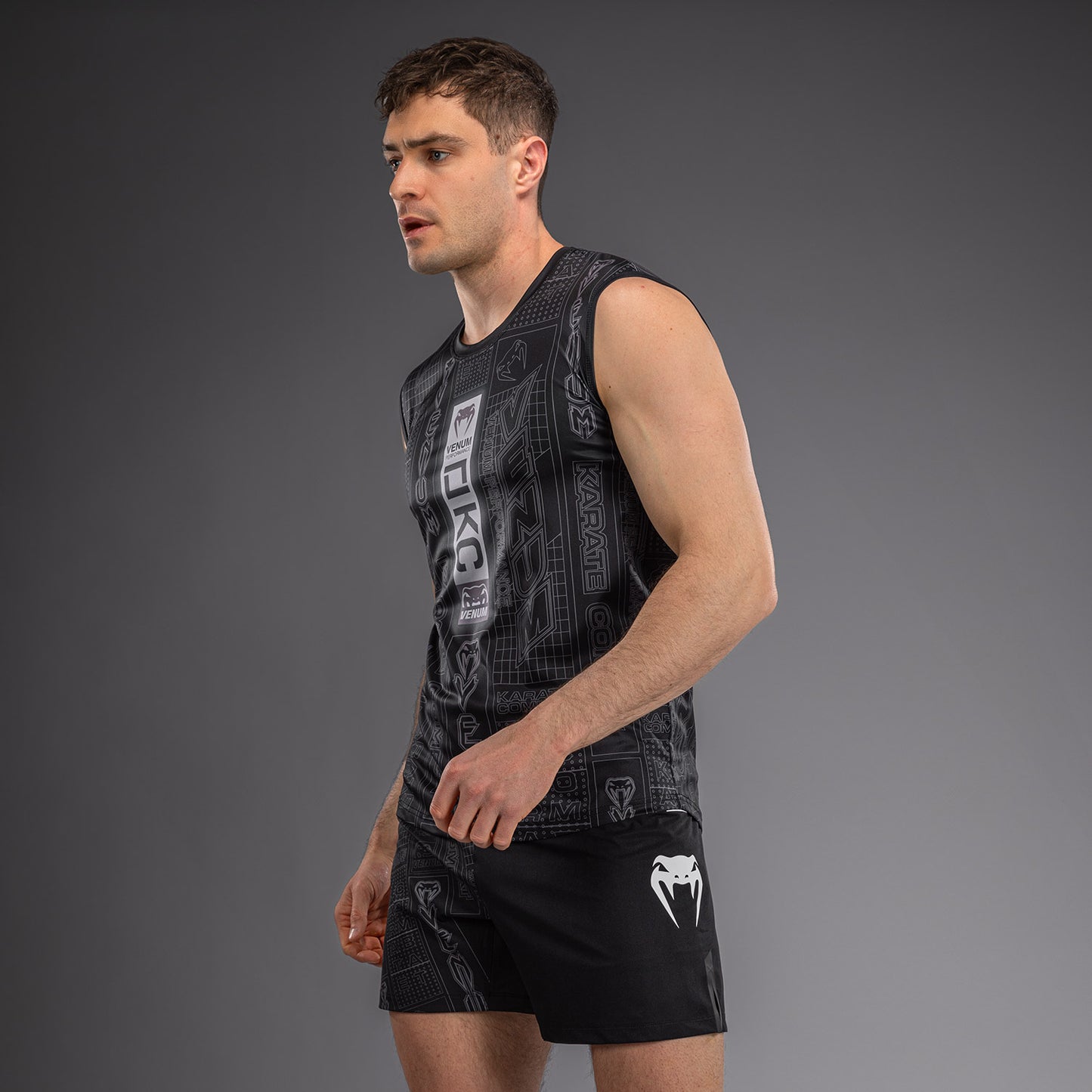 Karate Combat by Venum Dry-Tech-Tanktop – Schwarz/Grau