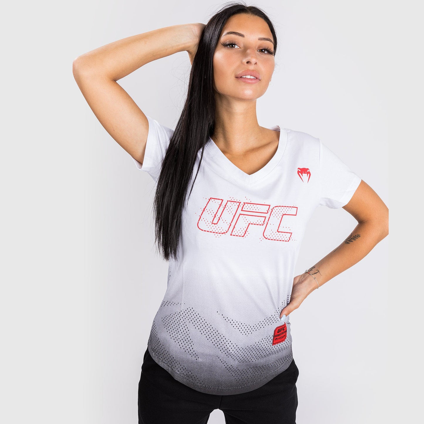 UFC Venum Authentic Fight Week Damen Kurzarm T-Shirt - Weiß