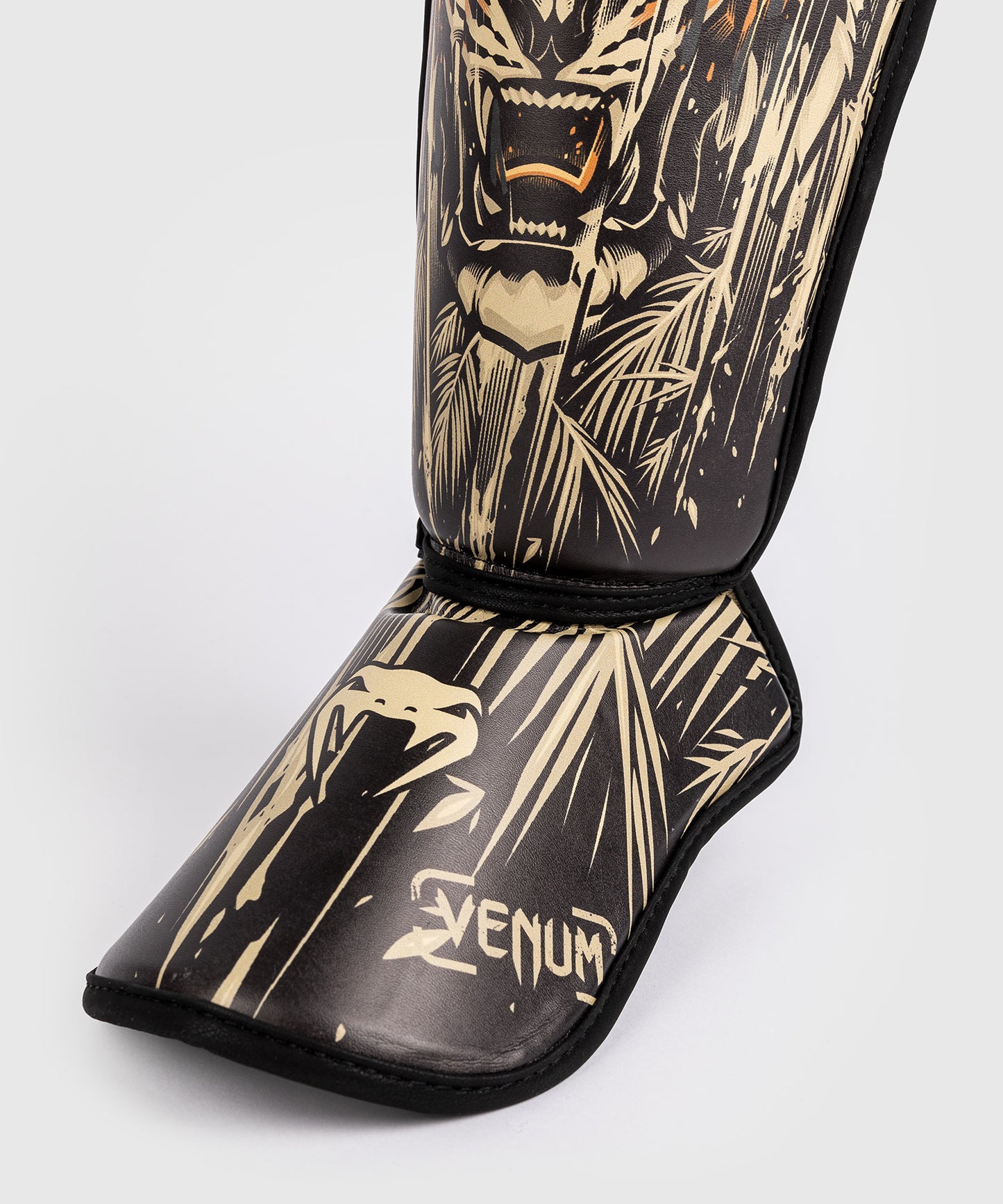 Venum Tiger Kinder Schienbeinschoner - Schwarz/Neon Orange