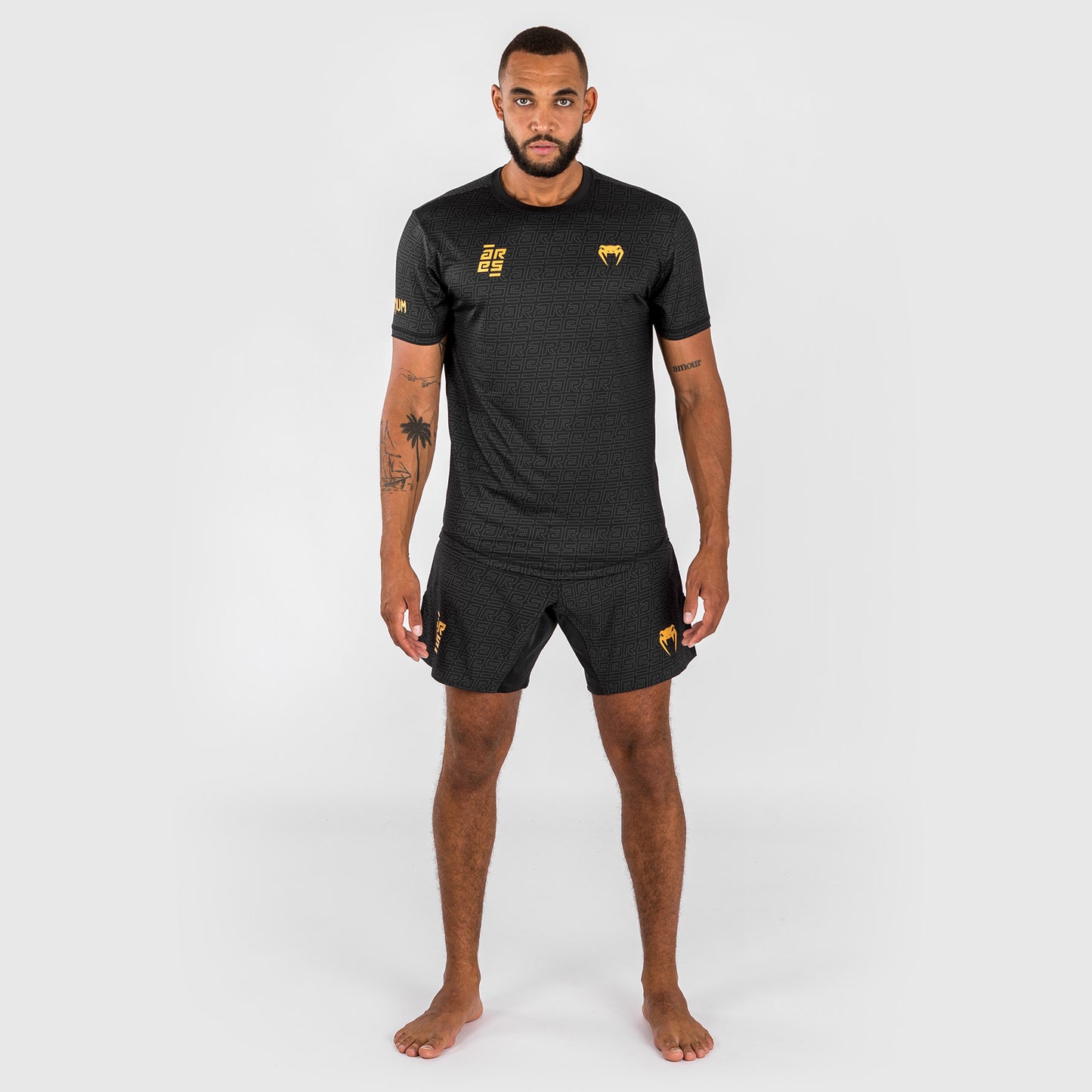 Venum x Ares Herren Dry-Tech T-shirt - Schwarz/Gold
