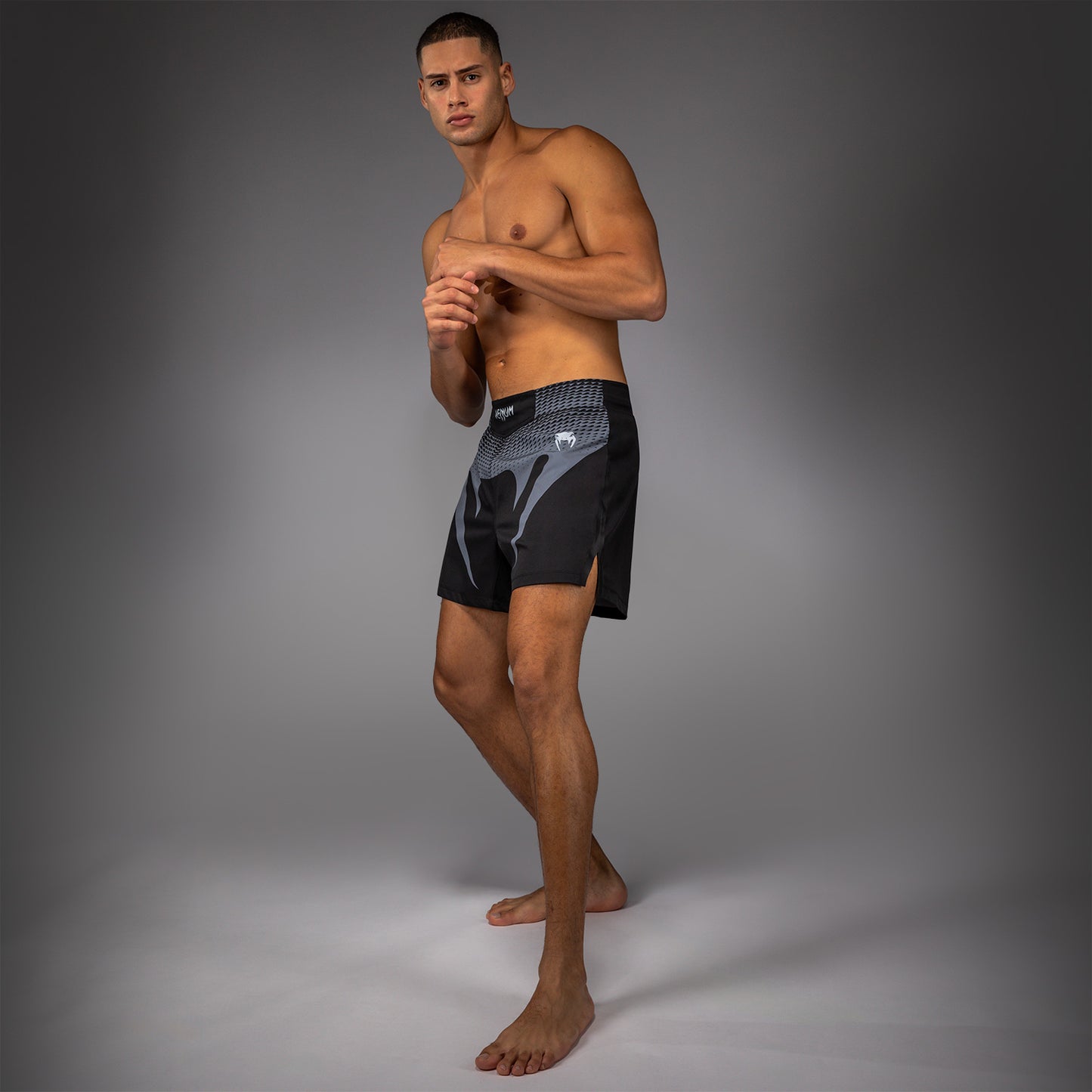 Venum No Gi Fightshorts - Schwarz/Silbergrau