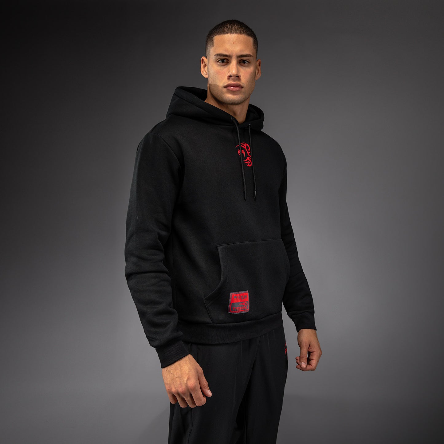Venum x Mike Tyson Tiger Hoodie - Tiefschwarz/Intensivrot