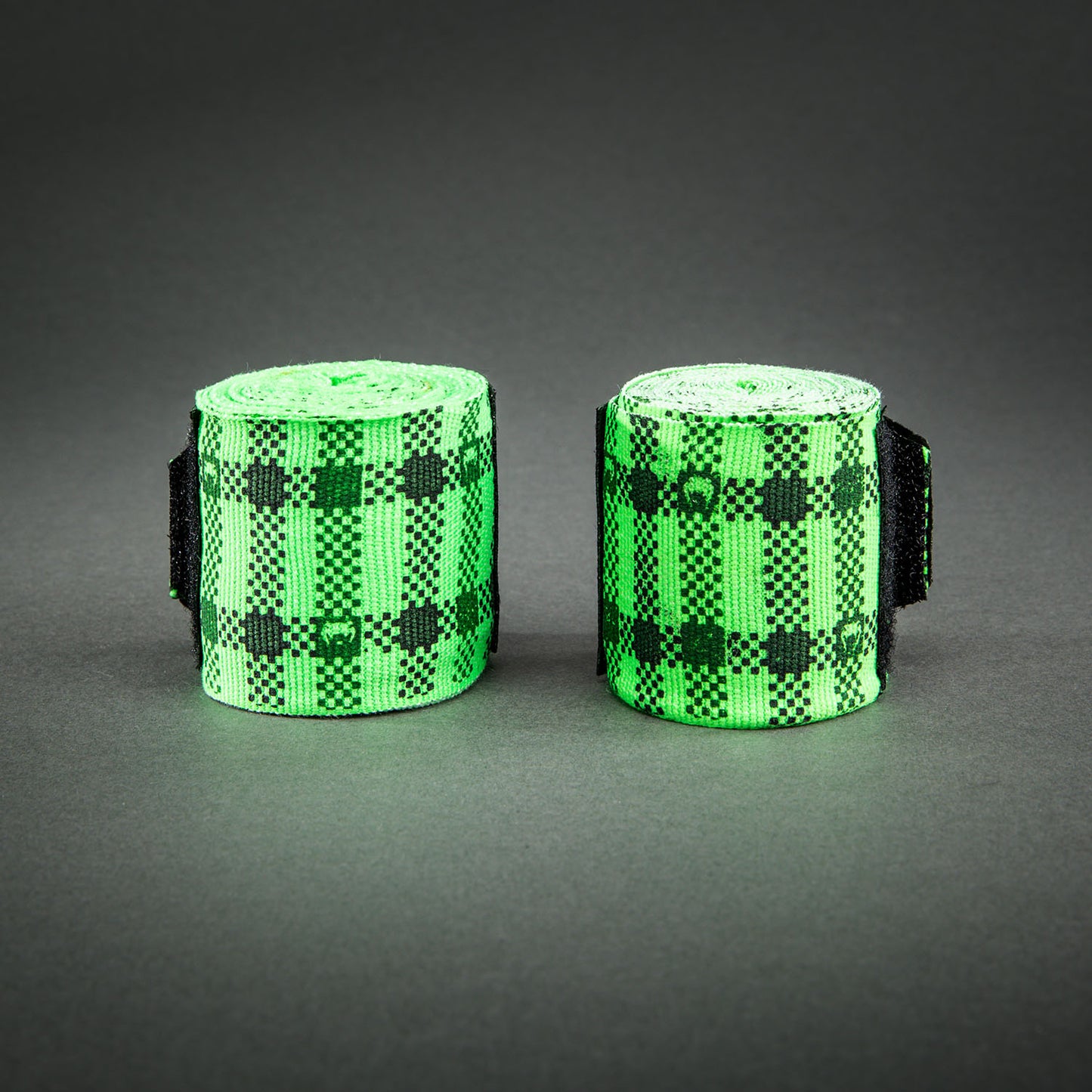 Venum Kontact Evo Tartan Boxing Bandagen - Neon Grün