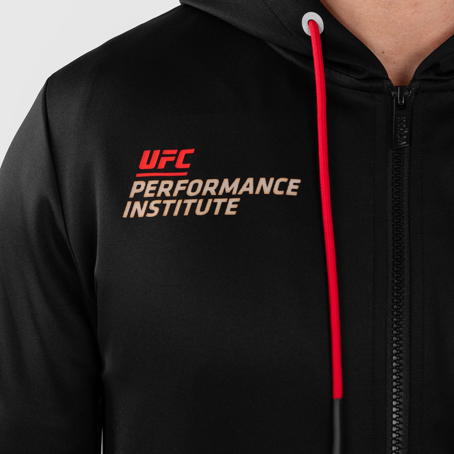 UFC Venum Performance Institute 2.0 Herren Zip Hoodie - Schwarz/Rot