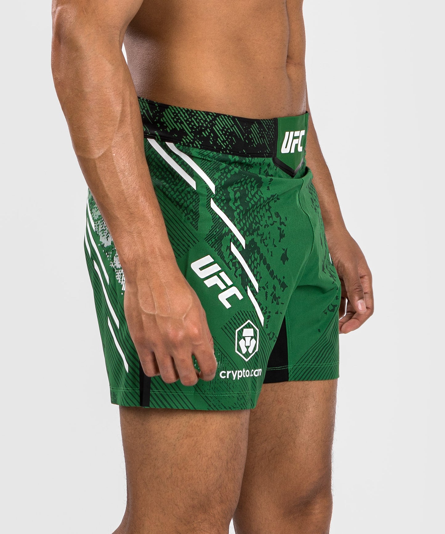 Noche UFC by Venum  Authentic Fight Night Herren Kampfhose - Kurze Passform - Grün