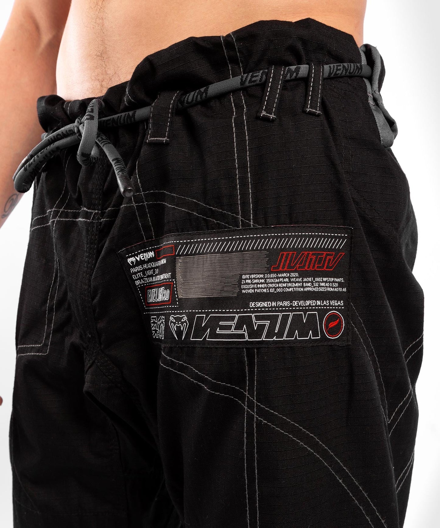 Venum Elite 3.0 Light BJJ Kimono - Schwarz