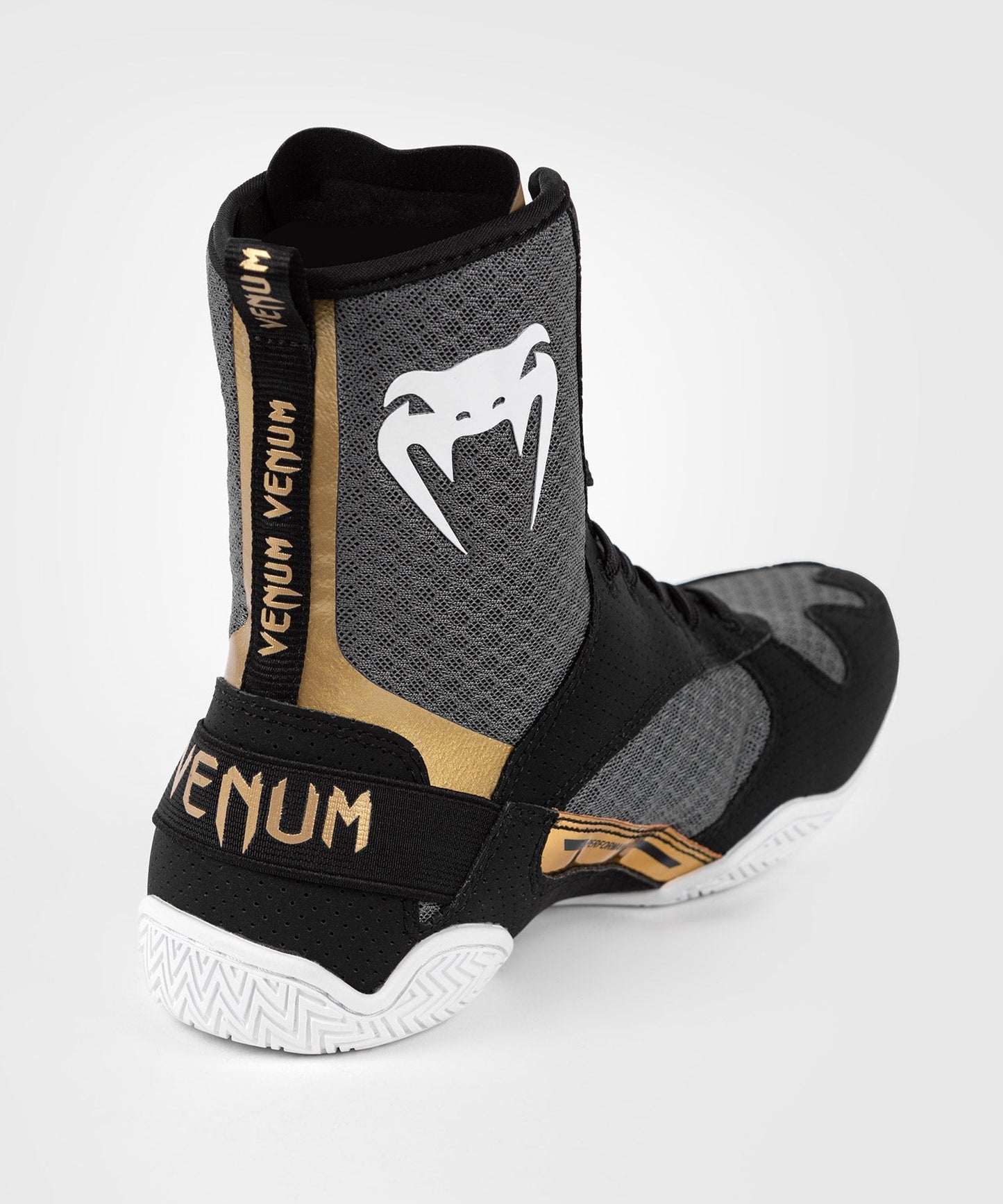 Venum Elite Boxing Schuhe - Schwarz/Weiß/Gold