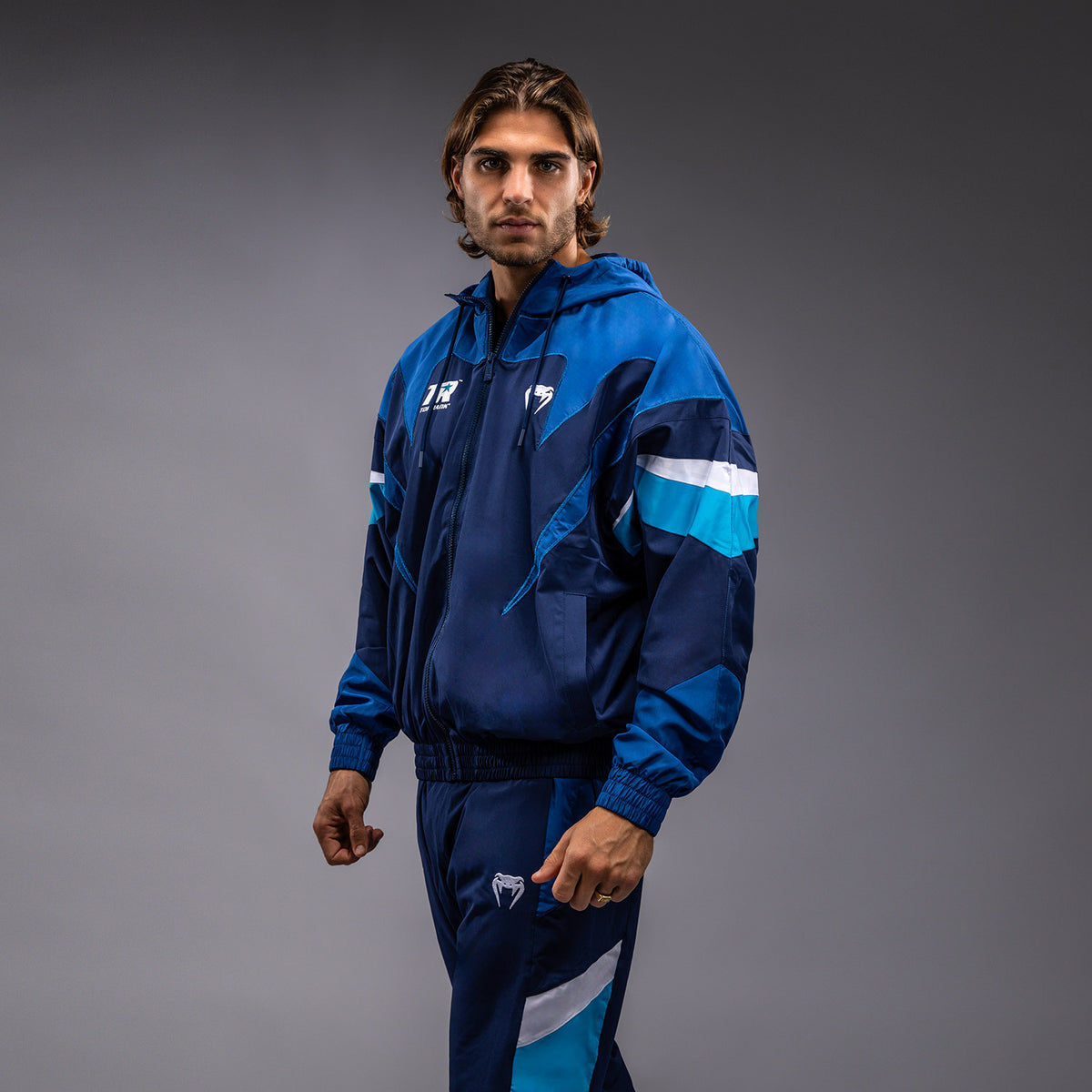 Venum x Top Rank Original Herren Kapuzen-Trainingsjacke - Marineblau