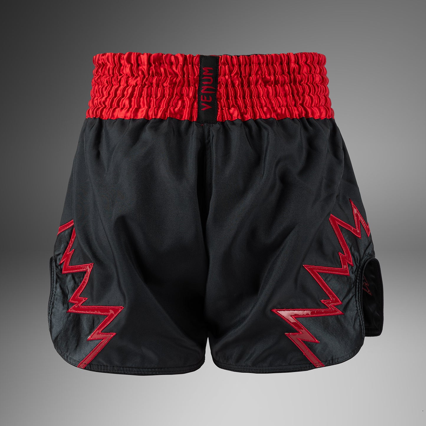 Venum Inferno Muay Thai Shorts - Kohlegrau/Rot