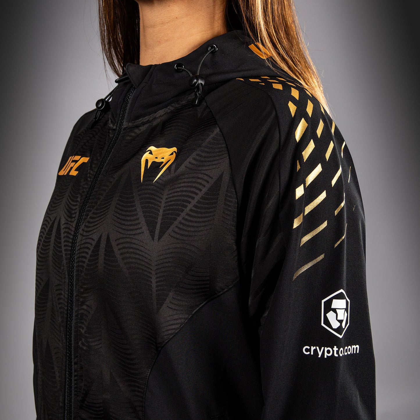 UFC Zenith by Venum Authentic Fight Night Kapuzenjacke Damen Personalisiert - Champion