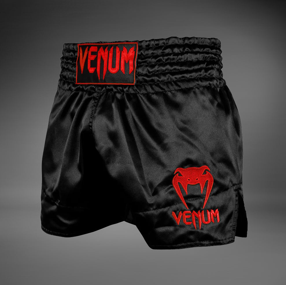 Shorts Muay Thai Venum Classic - Schwarz/Rot