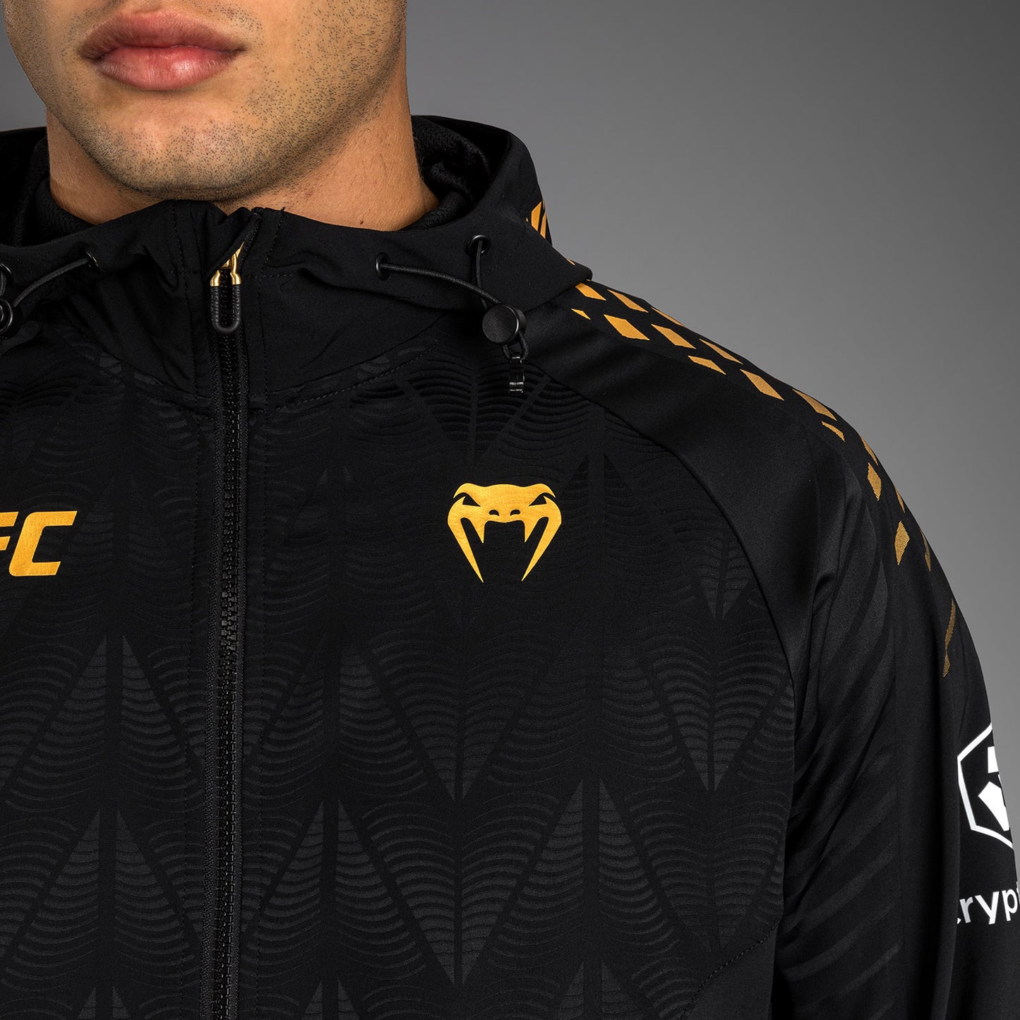 UFC Zenith by Venum Authentic Fight Night Kapuzenjacke Herren Personalisiert - Champion
