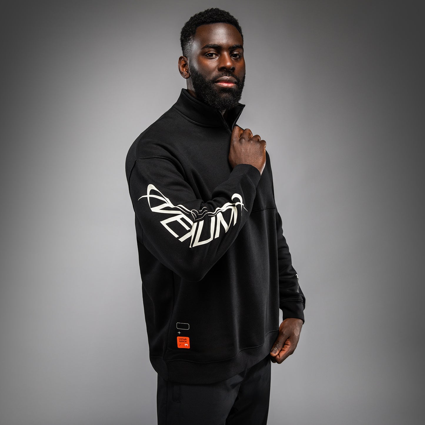 Venum Eclipse Half-Zip Sweatshirt – Schwarz/Ivory