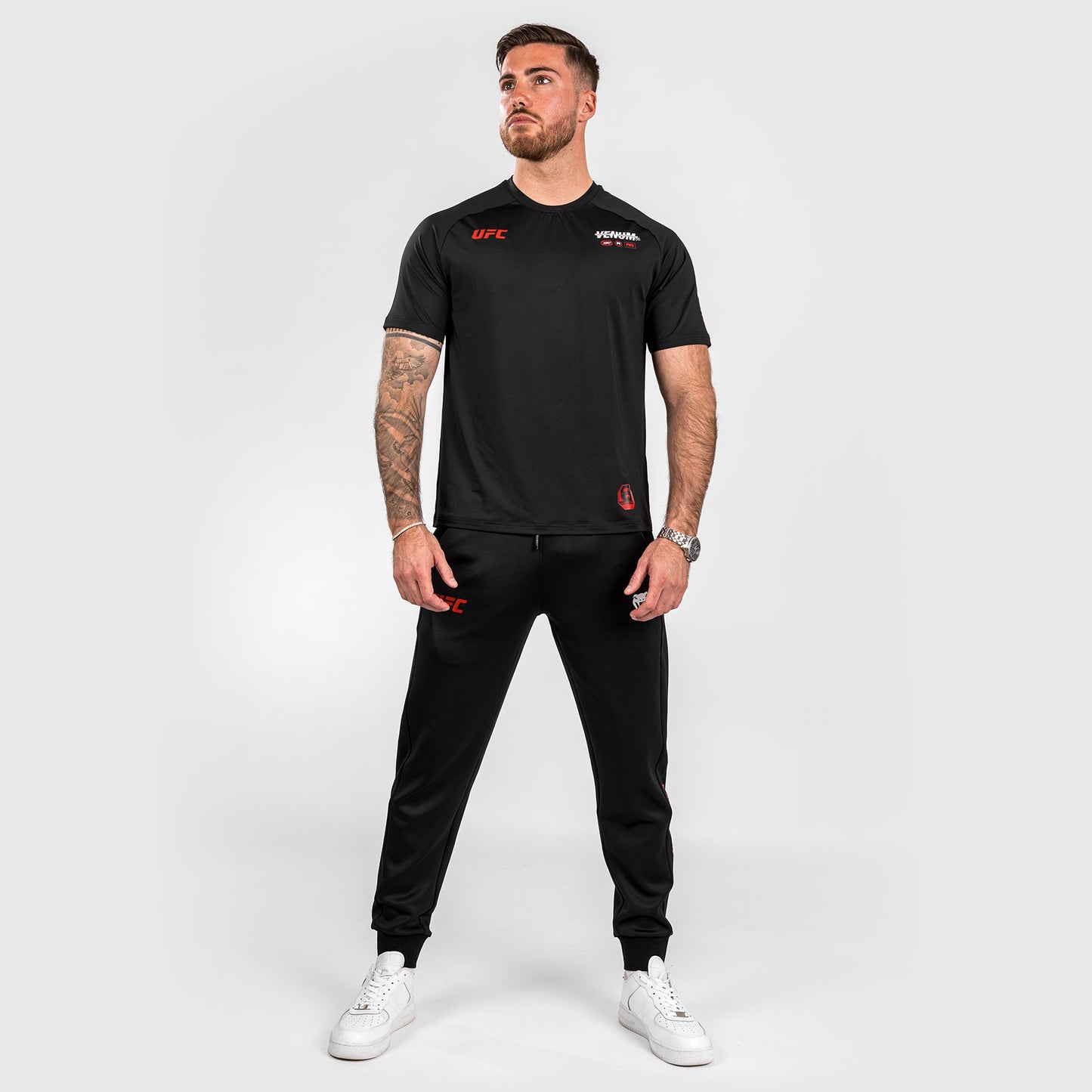 UFC Adrenaline by Venum Fight Week Dry-tech-T-Shirt für Männer - Schwarz