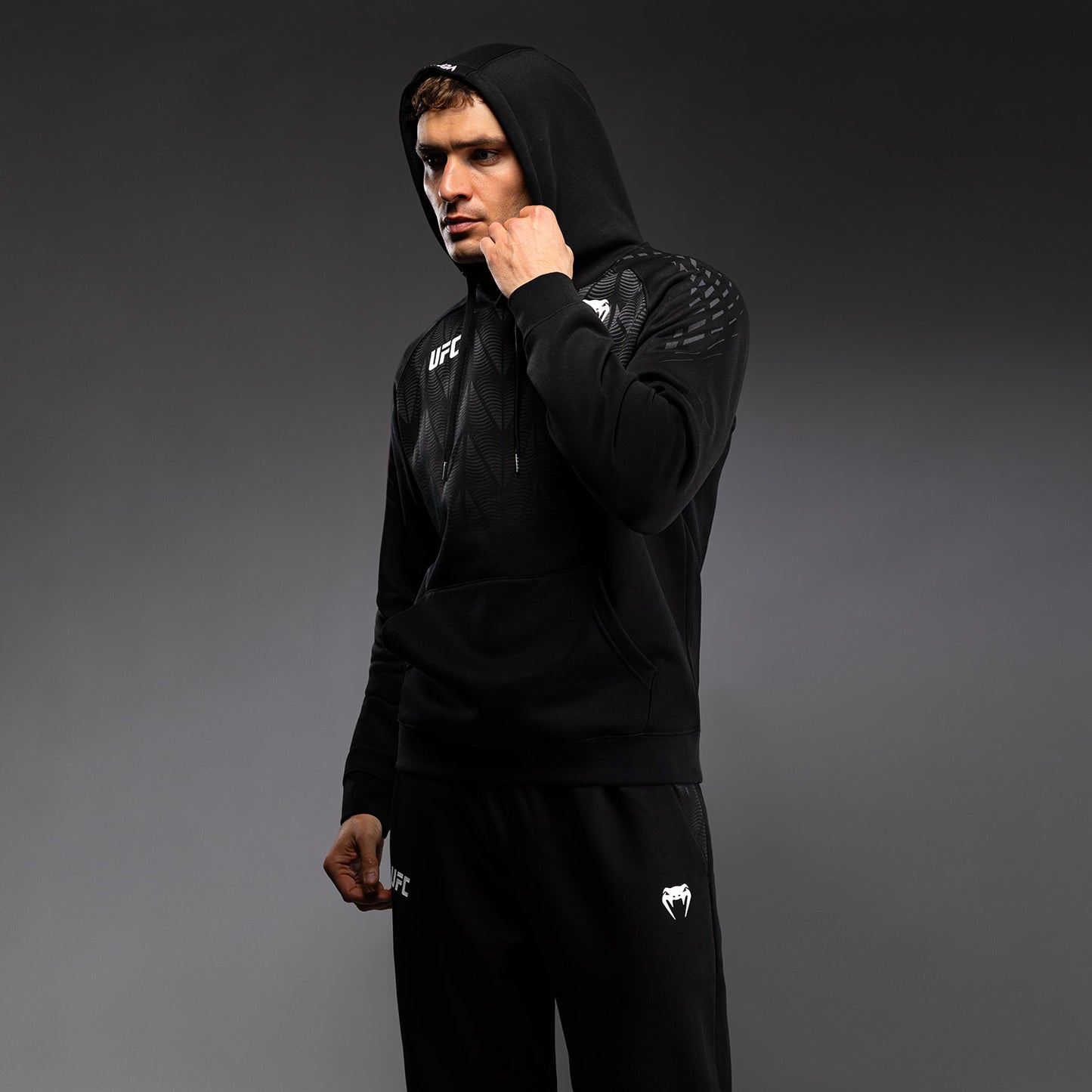 UFC Zenith by Venum Replica Zip Hoodie Herren - Schwarz