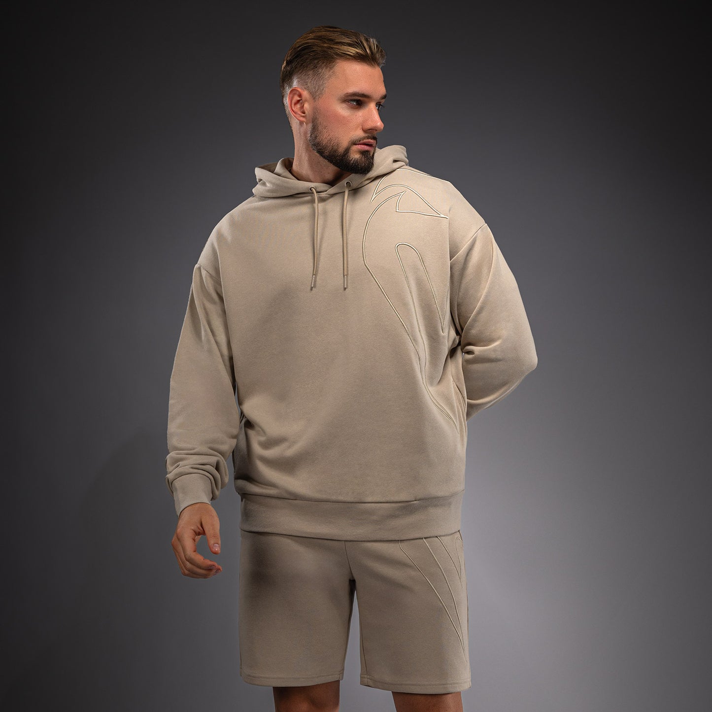 Venum Giant 3D Kapuzenpullover – Hellbeige