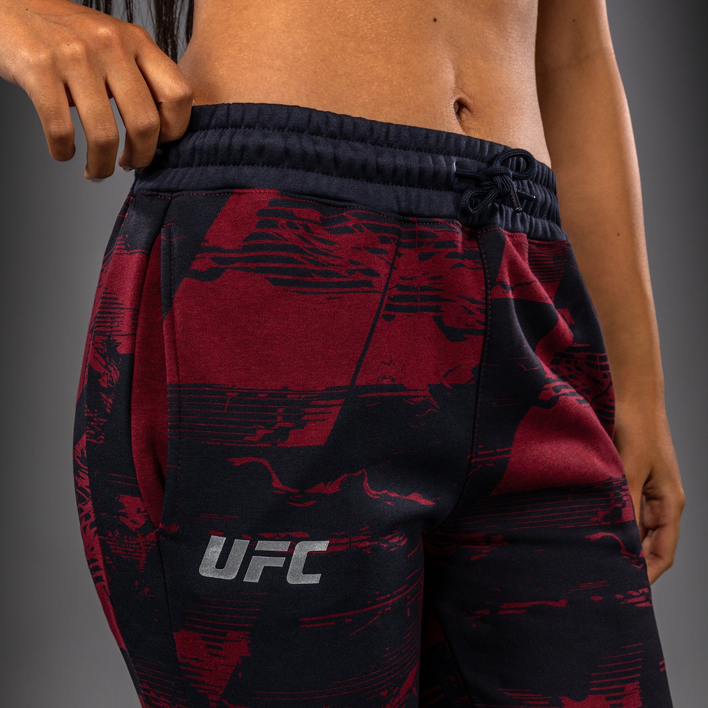 UFC Zenith by Venum Authentic Fight Week Hose Damen - Marineblau/Burgunderrot/Silber