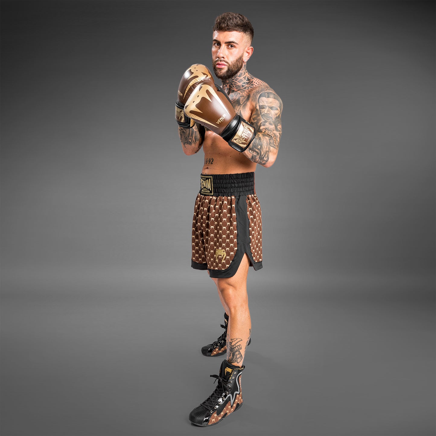 Venum Monogram Boxershorts - Schwarz/Braun