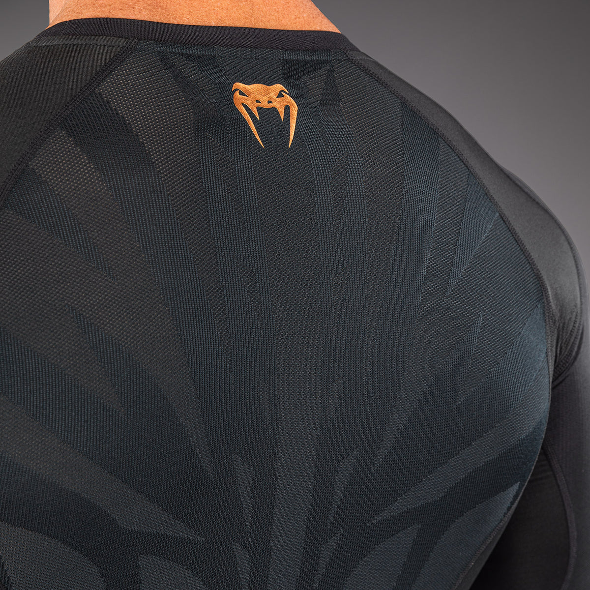 Venum G-Fit Revolution Langarm-Rashguard - Schwarz/Kupfer