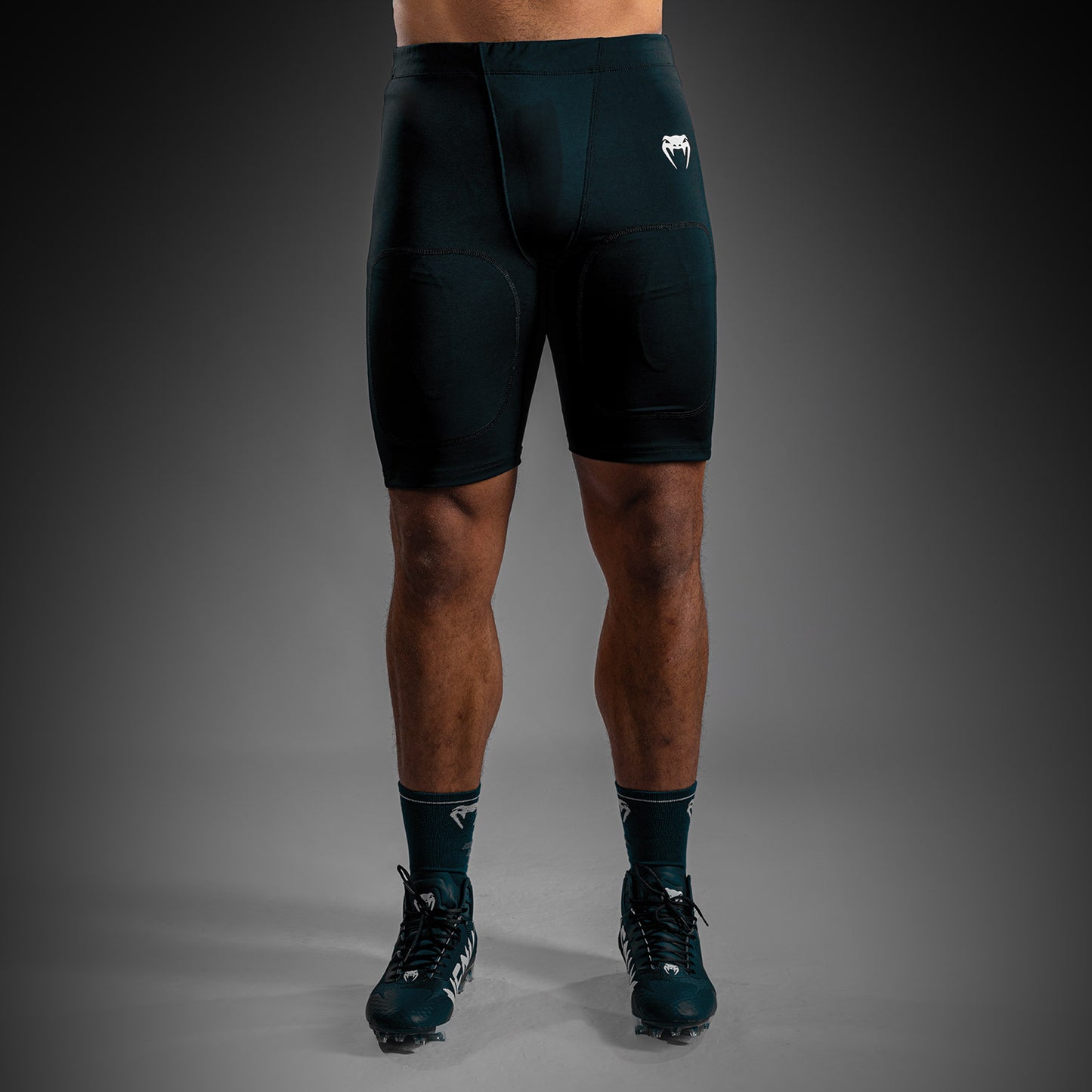 Venum Elite Fußball Kompressionsshorts - Schwarz