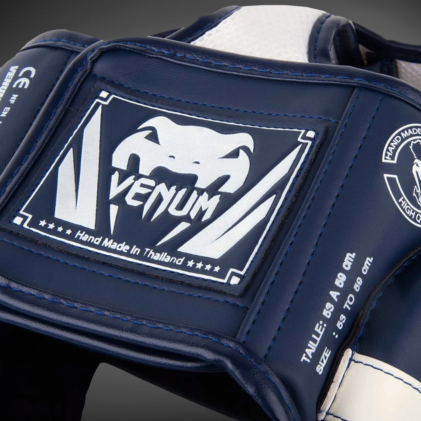 Venum Elite Kopfschutz-Weiß/Marineblau