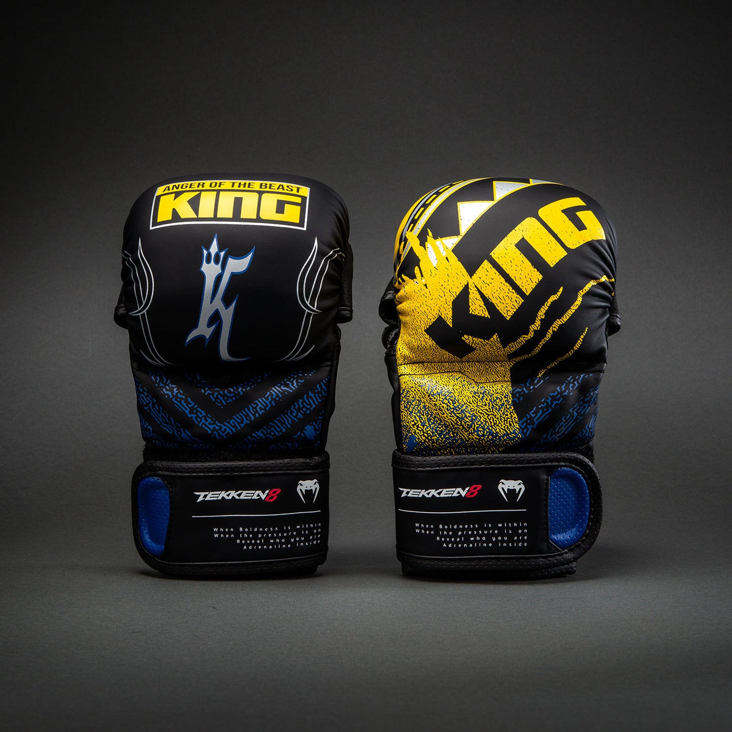 Venum x TEKKEN 8 Sparring Handschuhe - King - Schwarz/Gelb