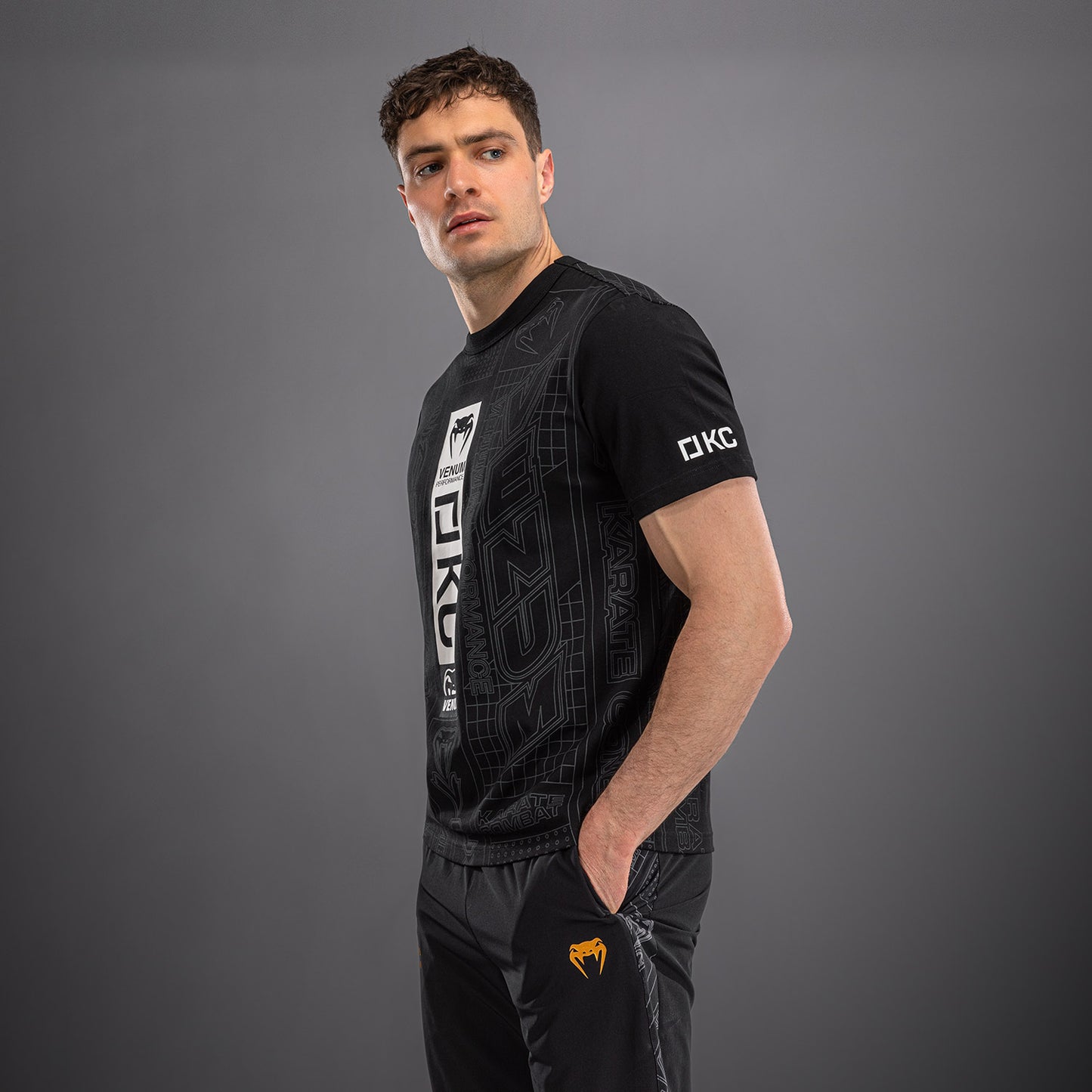 Karate Combat by Venum T-Shirt – Schwarz/Grau