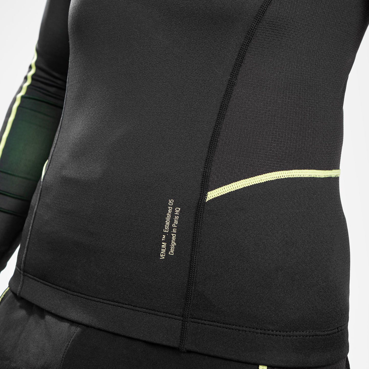 Venum Fusion 2.0  Herren Rashguard - lange Ärmel - schwarz/gelb