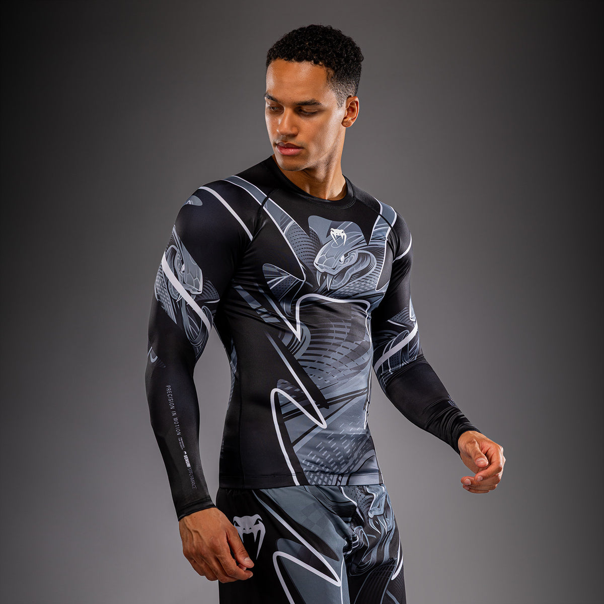 Venum Crimson Viper 2.0 Langarm-Rashguard - Schwarz/Grau