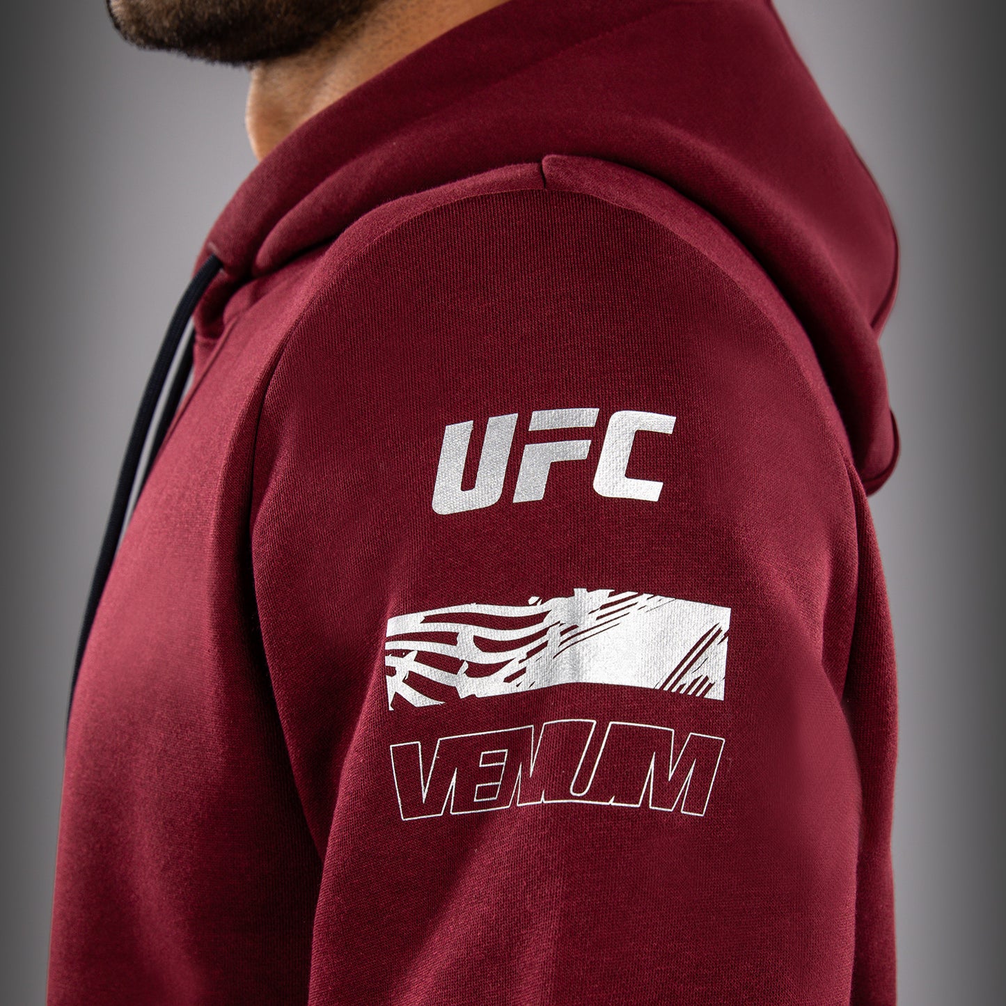 UFC Zenith by Venum Authentic Fight Week Pullover Hoodie Herren - Burgunderrot