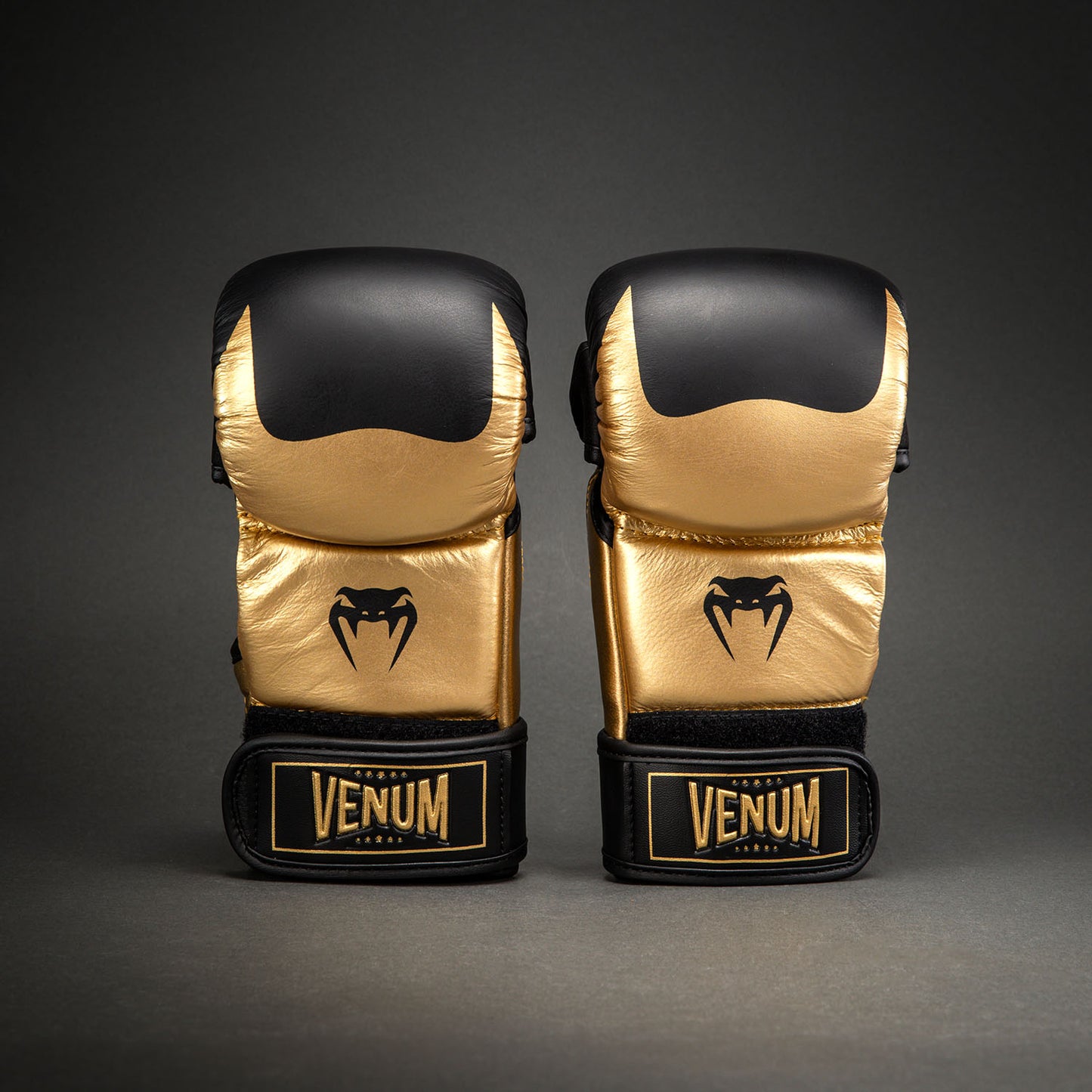 Venum Attack 2.0 Sparringhandschuhe Leder – Gold/Schwarz