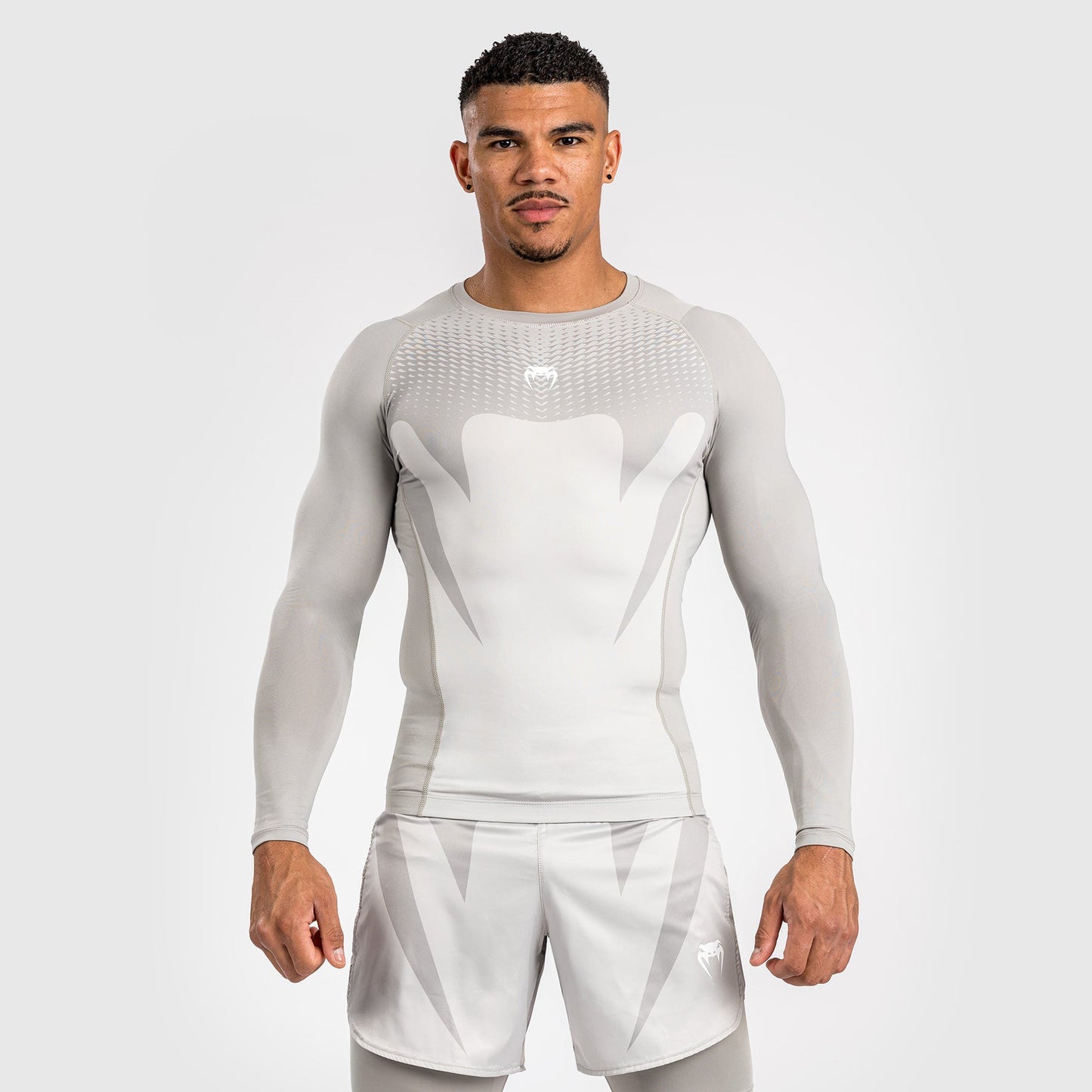 Venum Attack Herren Langarm Rashguard - Sand