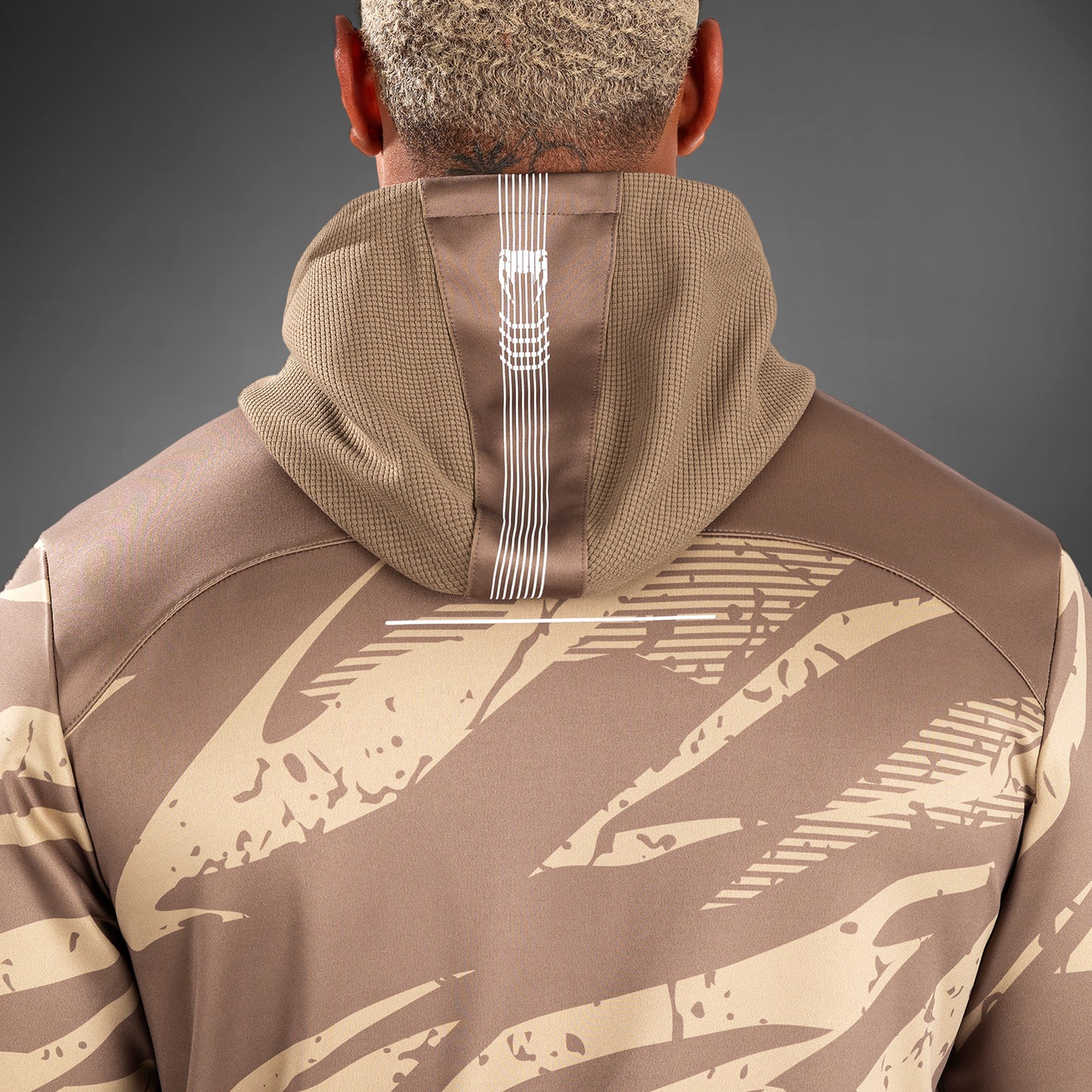 UFC Adrenaline by Venum Fight Week Herren Zip Hoodie - Desert Camo