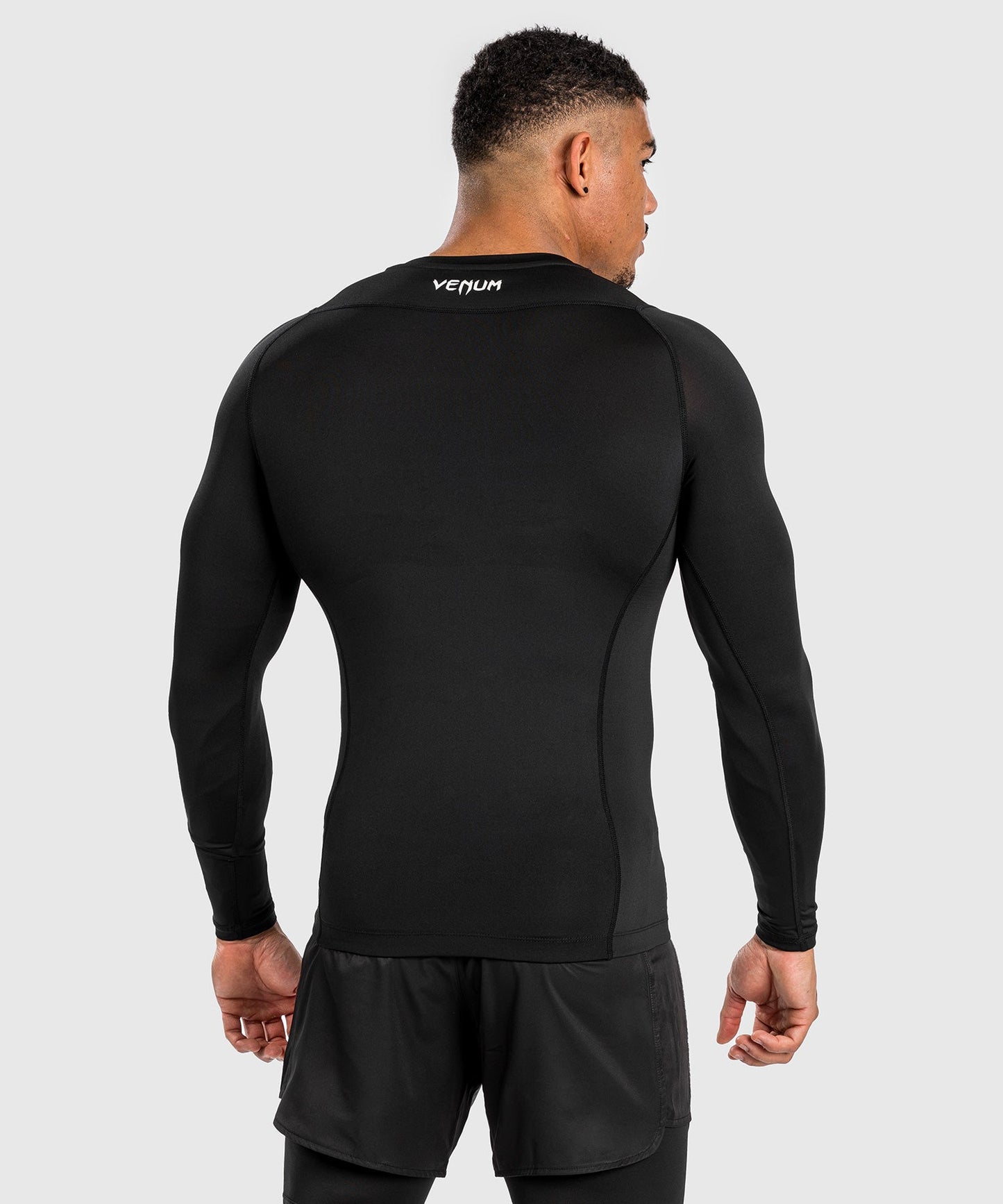 Venum Attack Herren Langarm Rashguard - Schwarz/Grau