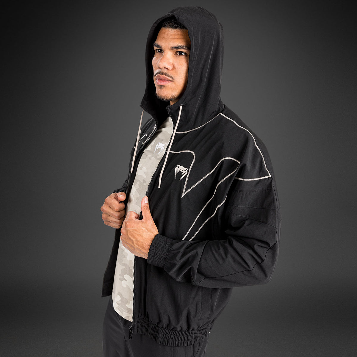 Venum Attack 90 Trainingsanzug Jacke - Schwarz/Weiß