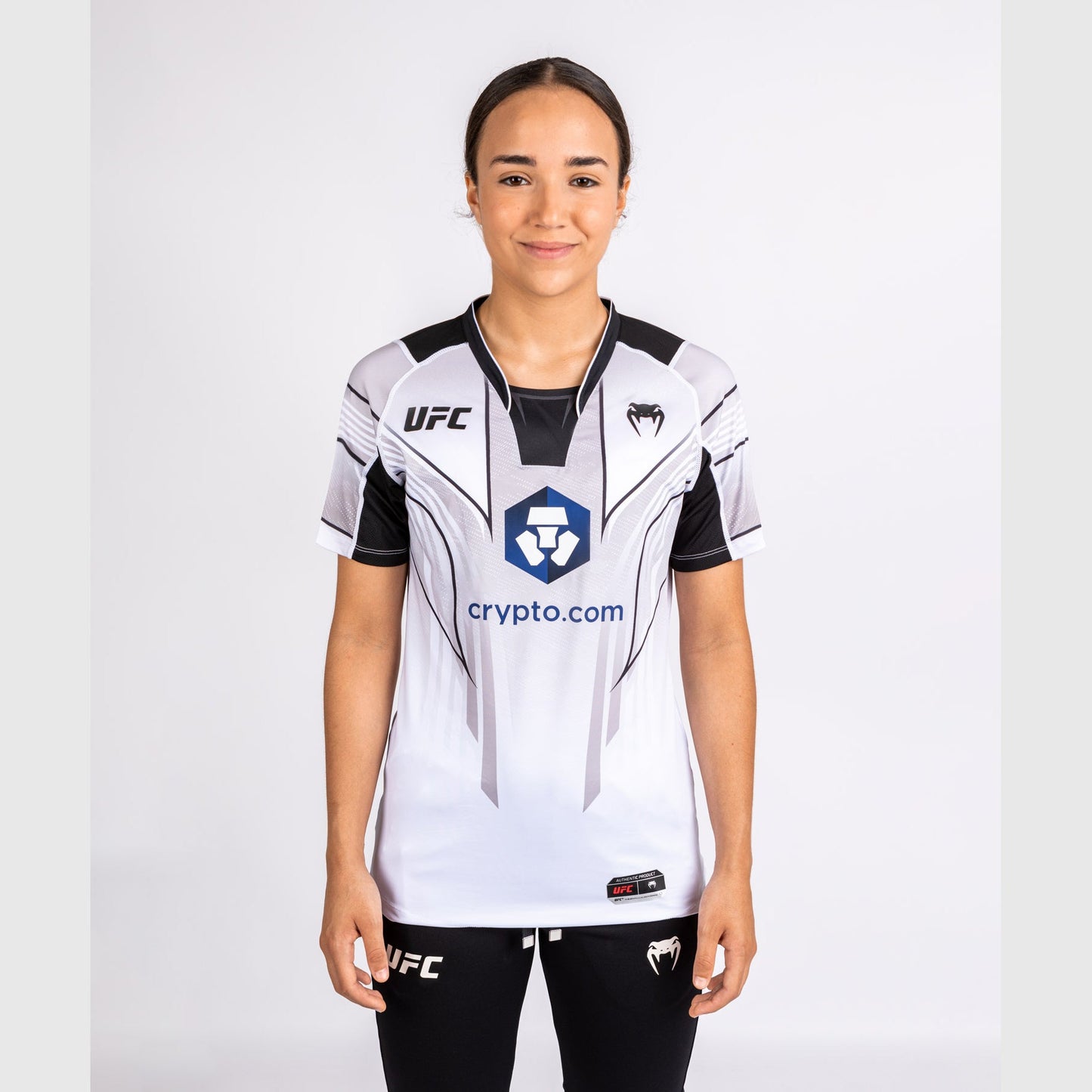 UFC Venum personalisierte authentische Fight Night 2.0 Frauen Walkout Jersey - weiß