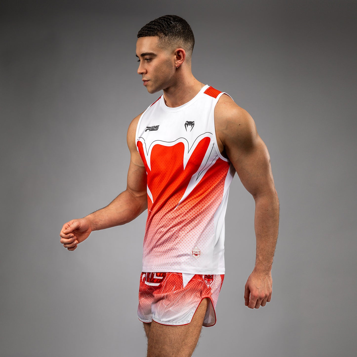 Venum x RWS 2.0 Men’s Dry-Tech Tank Top – Weiß/Rot