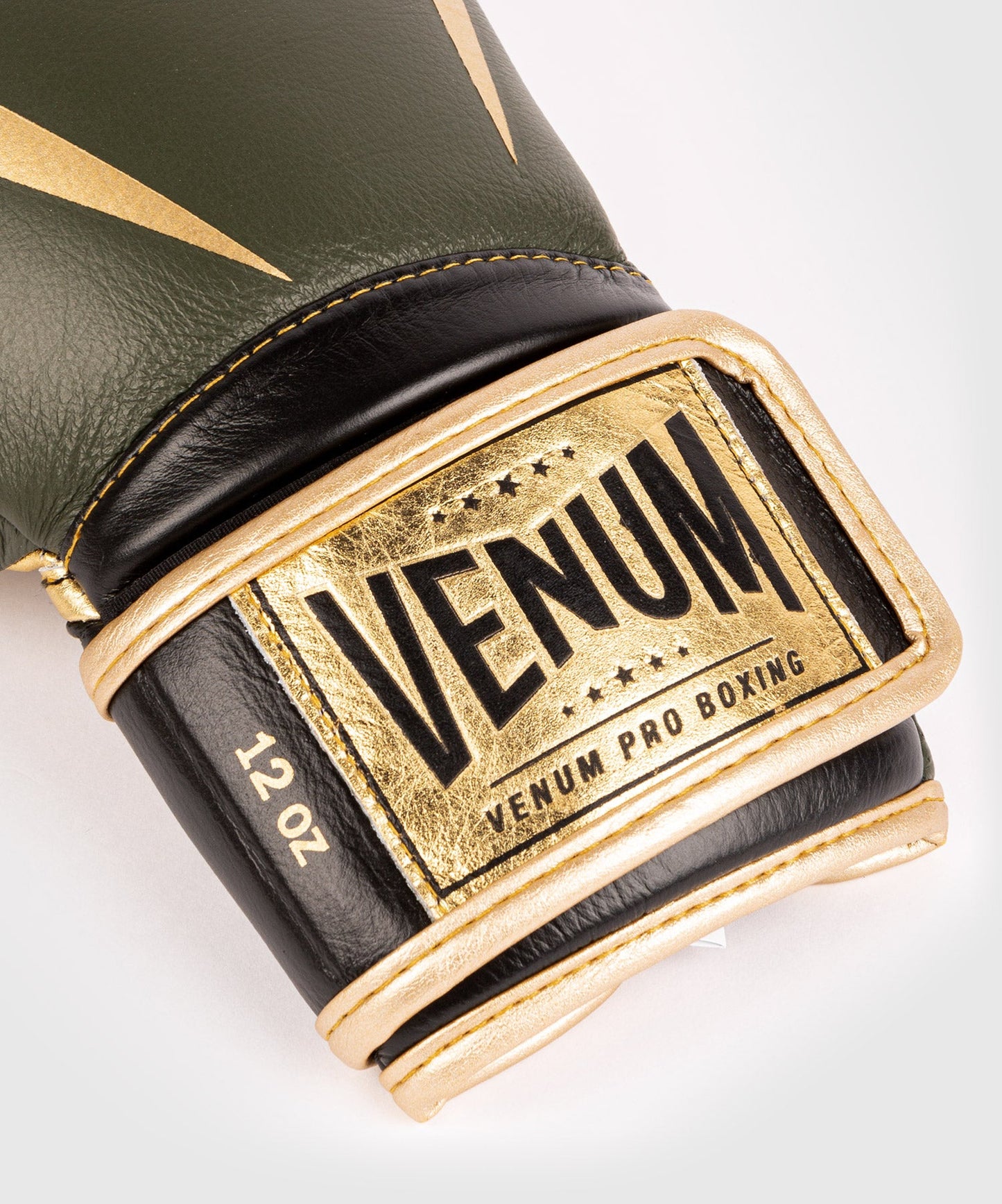 Venum Giant 2.0 professionelle Boxhandschuhe - Klettverschluss - Khaki/Gold