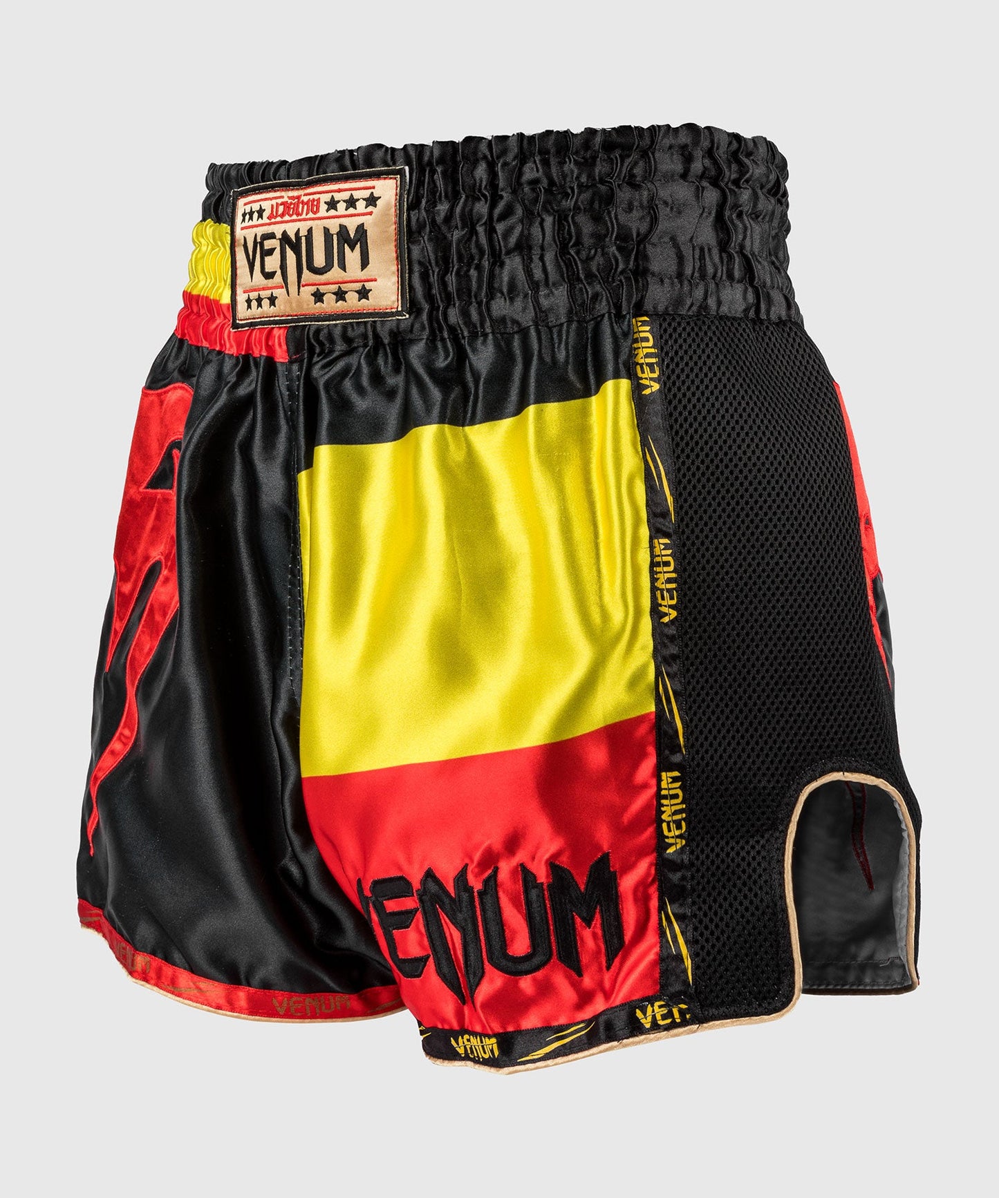 Venum Giant Muay Thai Shorts - Schwarz/Gelb/Rot