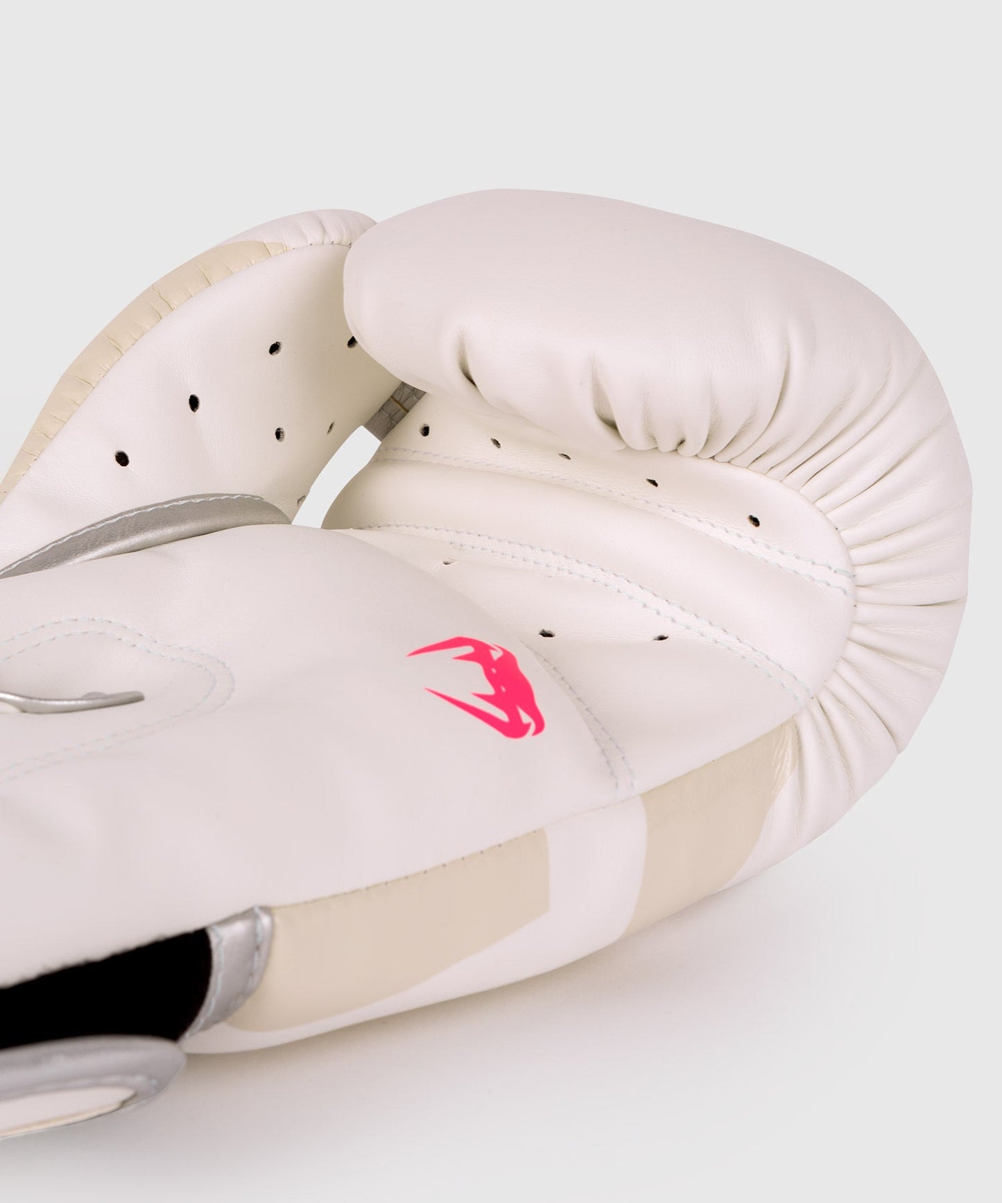 Venum Elite Boxhandschuhe - Weiß/Silber-Rosa