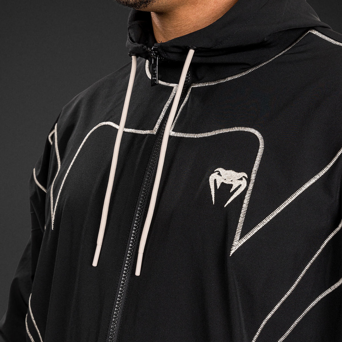 Venum Attack 90 Trainingsanzug Jacke - Schwarz/Weiß