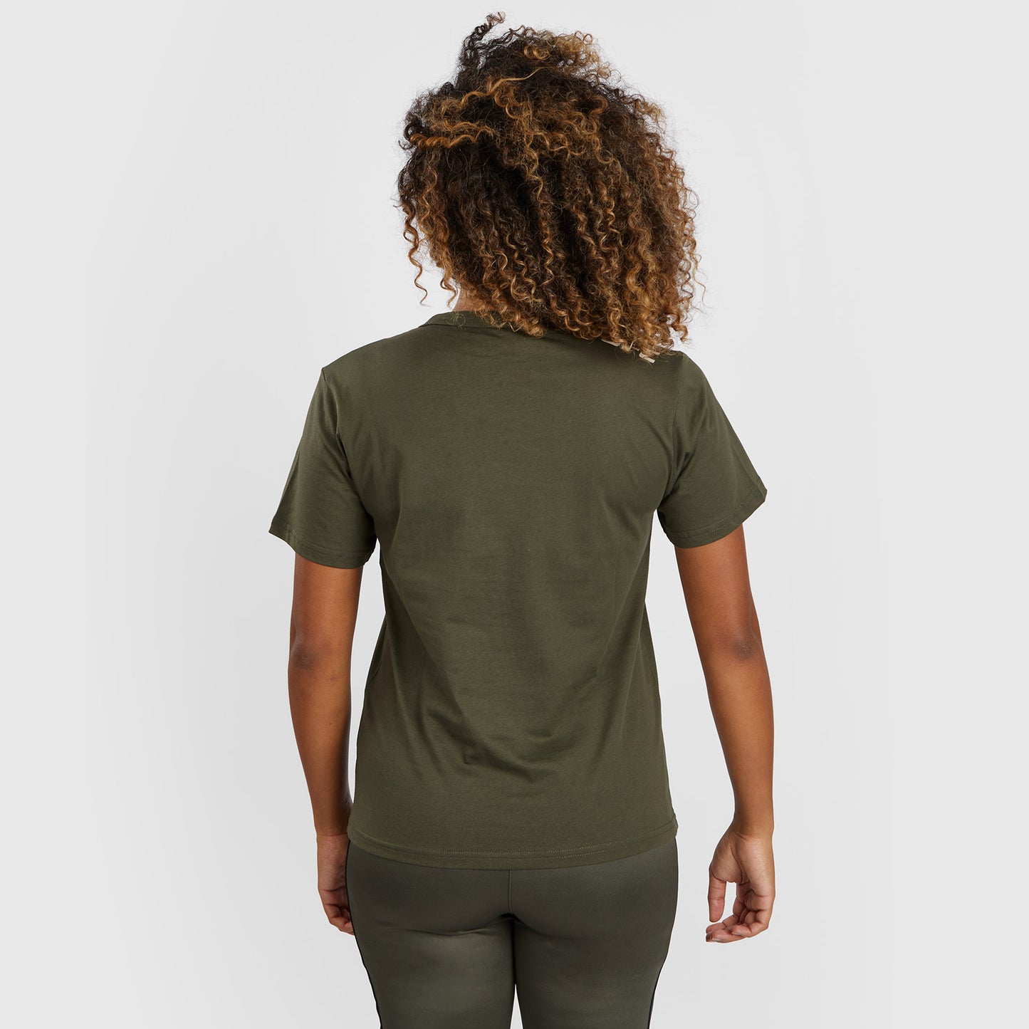 UFC Adrenaline by Venum Fight Week Kurzärmeliges Baumwoll-T-Shirt für Frauen  - Khaki