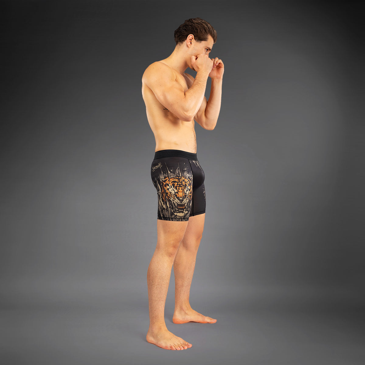 Venum Tiger Herren Vale Tudo - Schwarz/Neon Orange