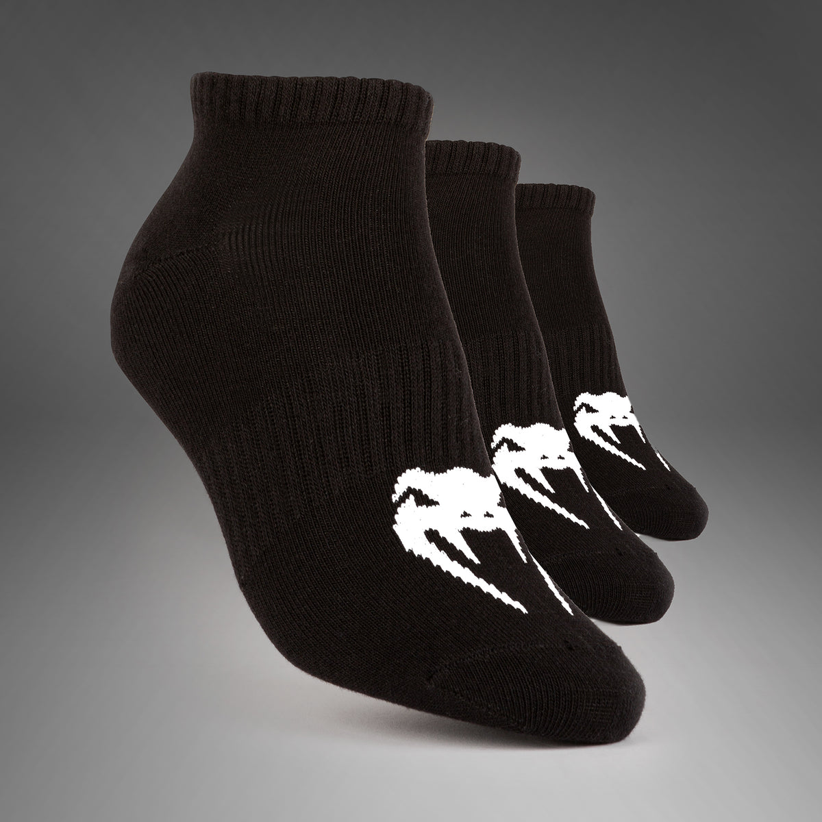 Venum Classic Footlet Socke - 3er Set - Schwarz/Weiß