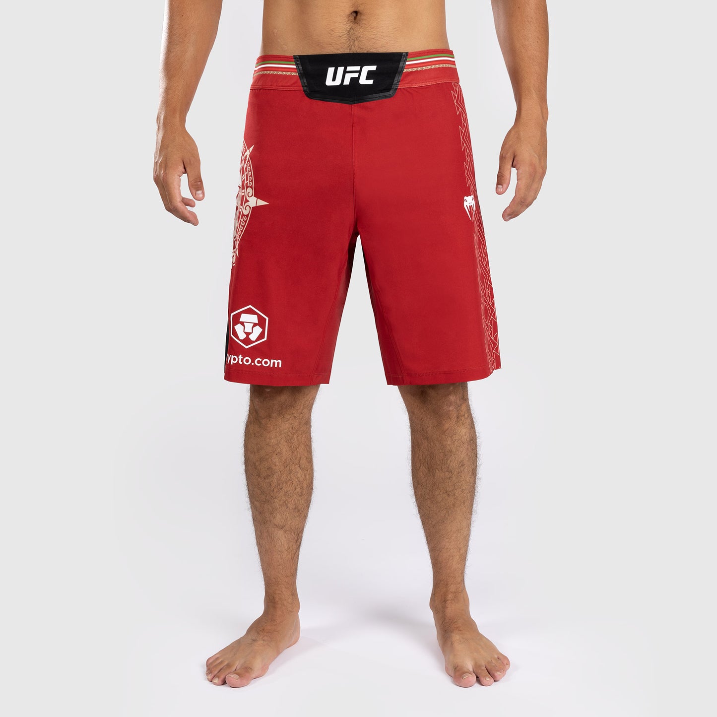 Noche UFC by Venum  Authentic Fight Night Herren Kampfshorts - Lange Passform - Rot