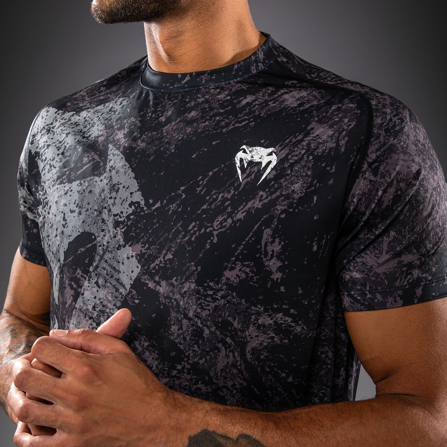 Venum Rage & Workout Dry-Tech-T-Shirt - Schwarz/Grau