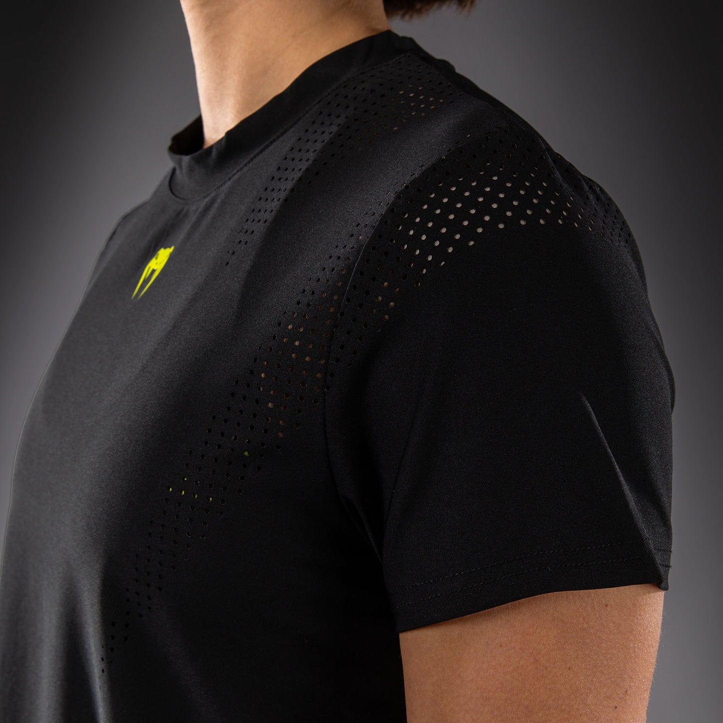 Venum Lazer Dry-Tech-T-Shirt Für Damen - Schwarz/Gelb