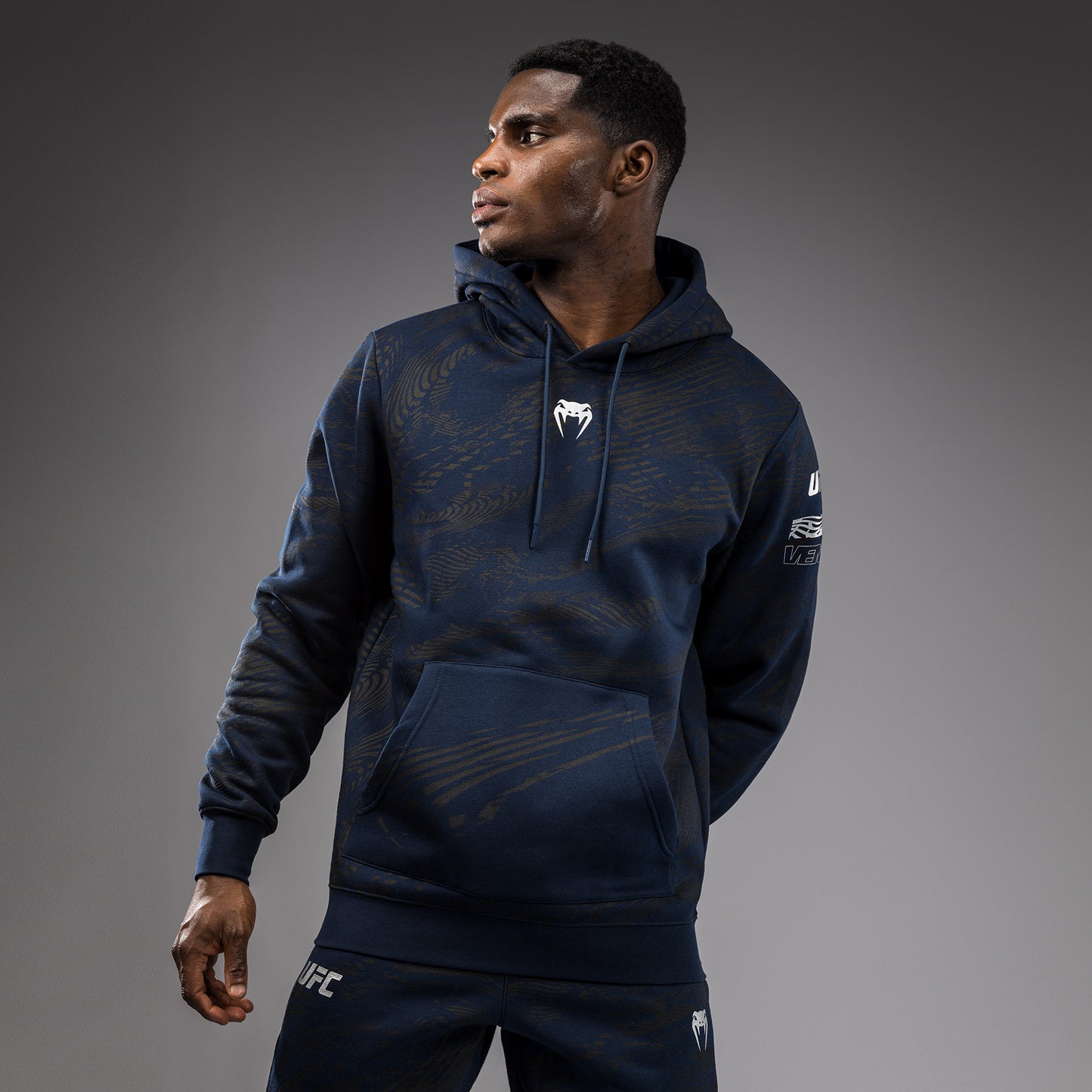 UFC Fusion by Venum Fight Week Herren Pullover Hoodie - Ozeanisches Blau