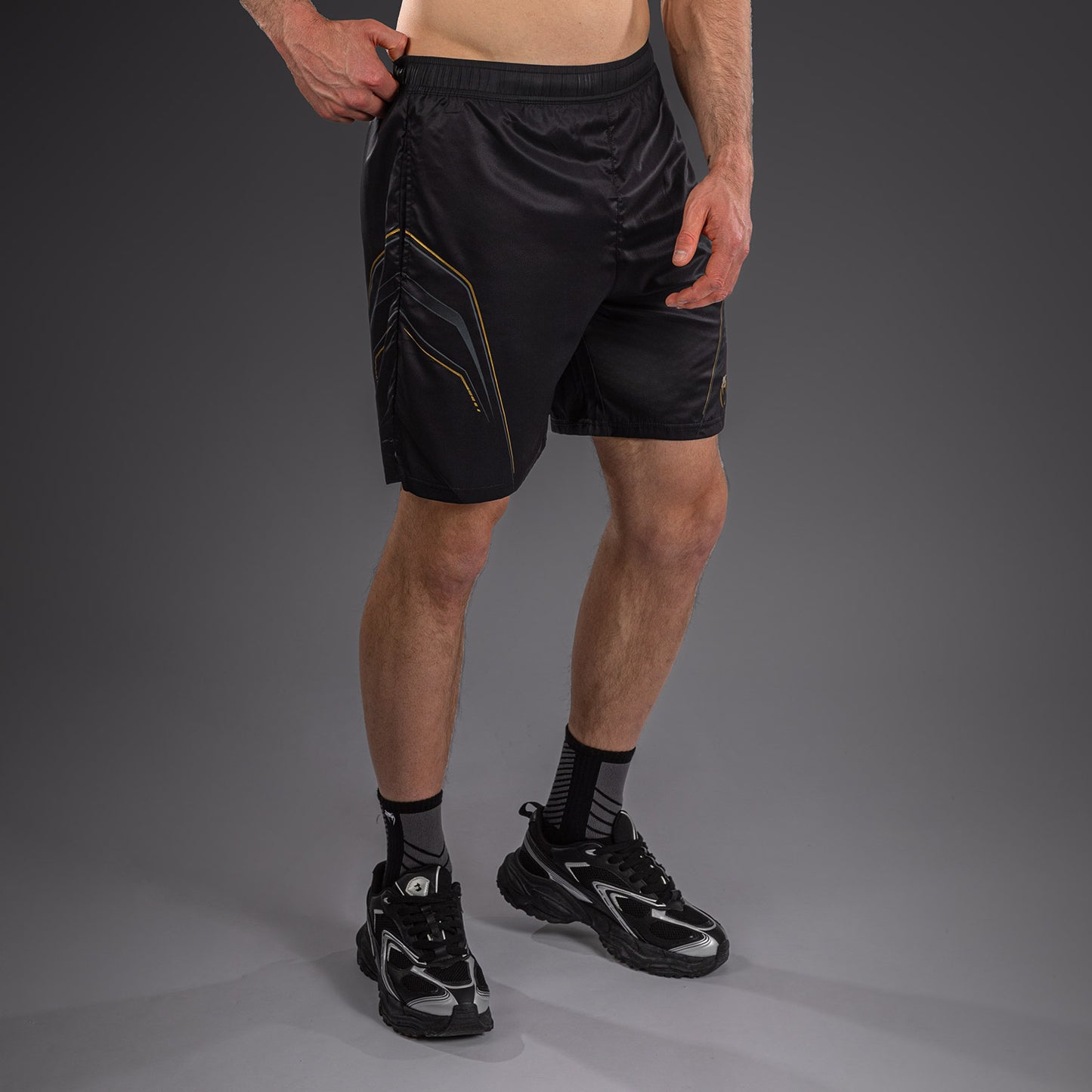 Venum Streamline Trainingsshorts – Schwarz/Gold