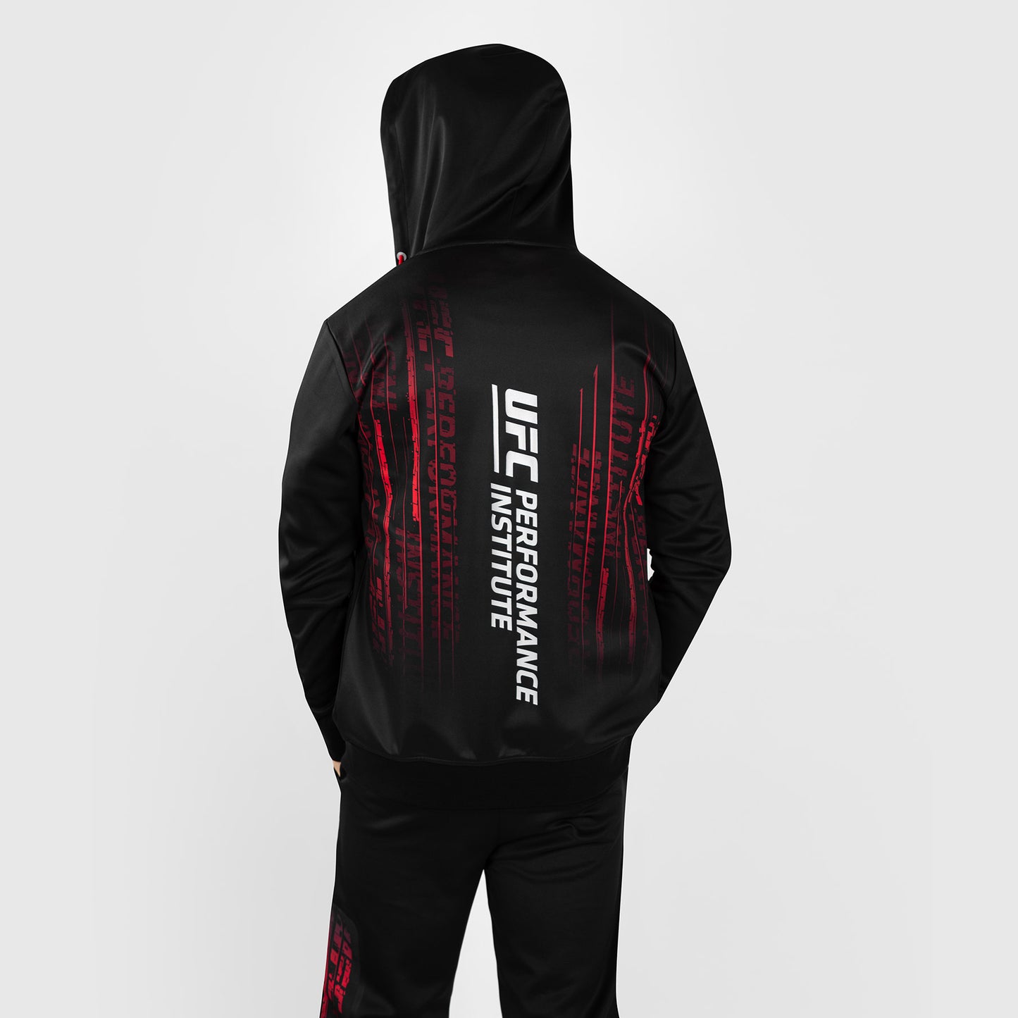UFC Venum Performance Institute 2.0 Herren Zip Hoodie - Schwarz/Rot